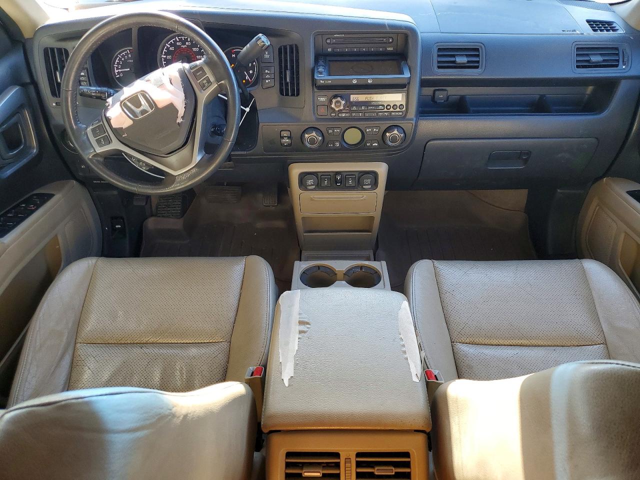 2009 Honda Ridgeline Rtl White vin: 2HJYK16599H503505