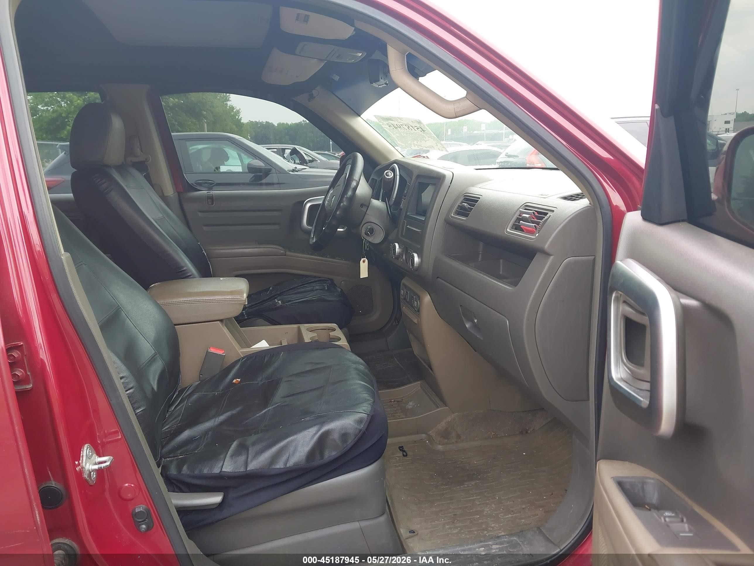 2006 Honda Ridgeline Rtl Красный vin: 2HJYK165X6H517697