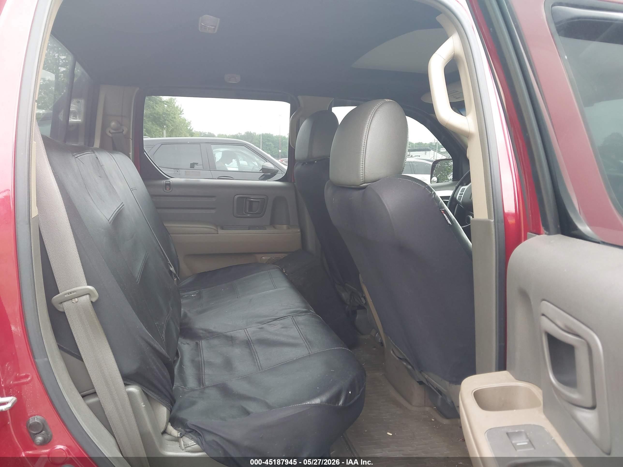 2006 Honda Ridgeline Rtl Красный vin: 2HJYK165X6H517697