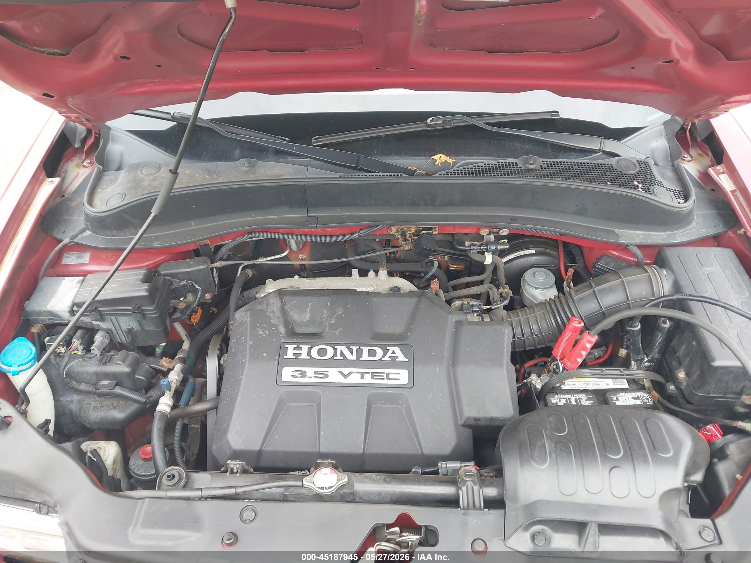 2006 Honda Ridgeline Rtl Красный vin: 2HJYK165X6H517697