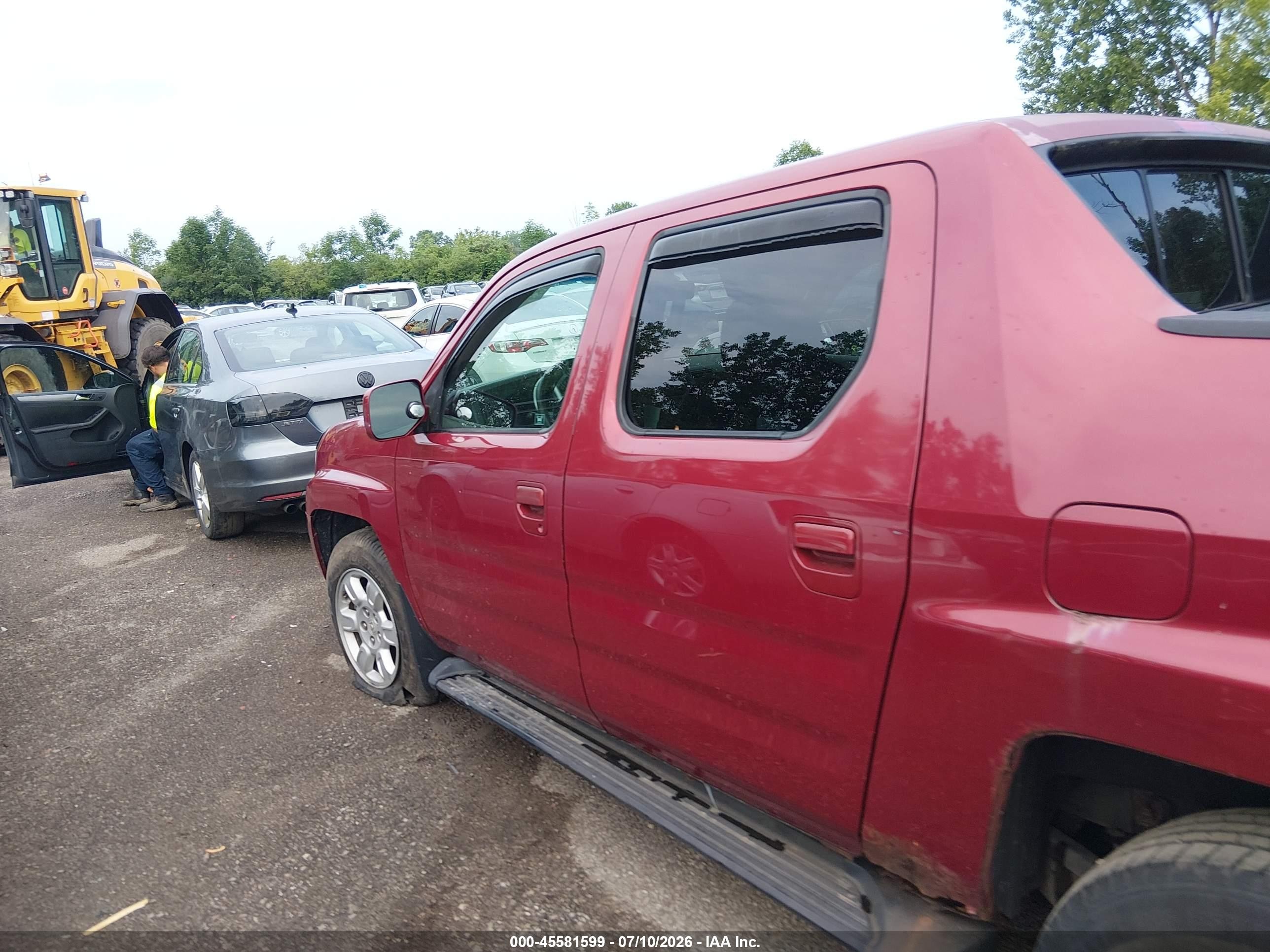 2006 Honda Ridgeline Rtl Красный vin: 2HJYK165X6H528540