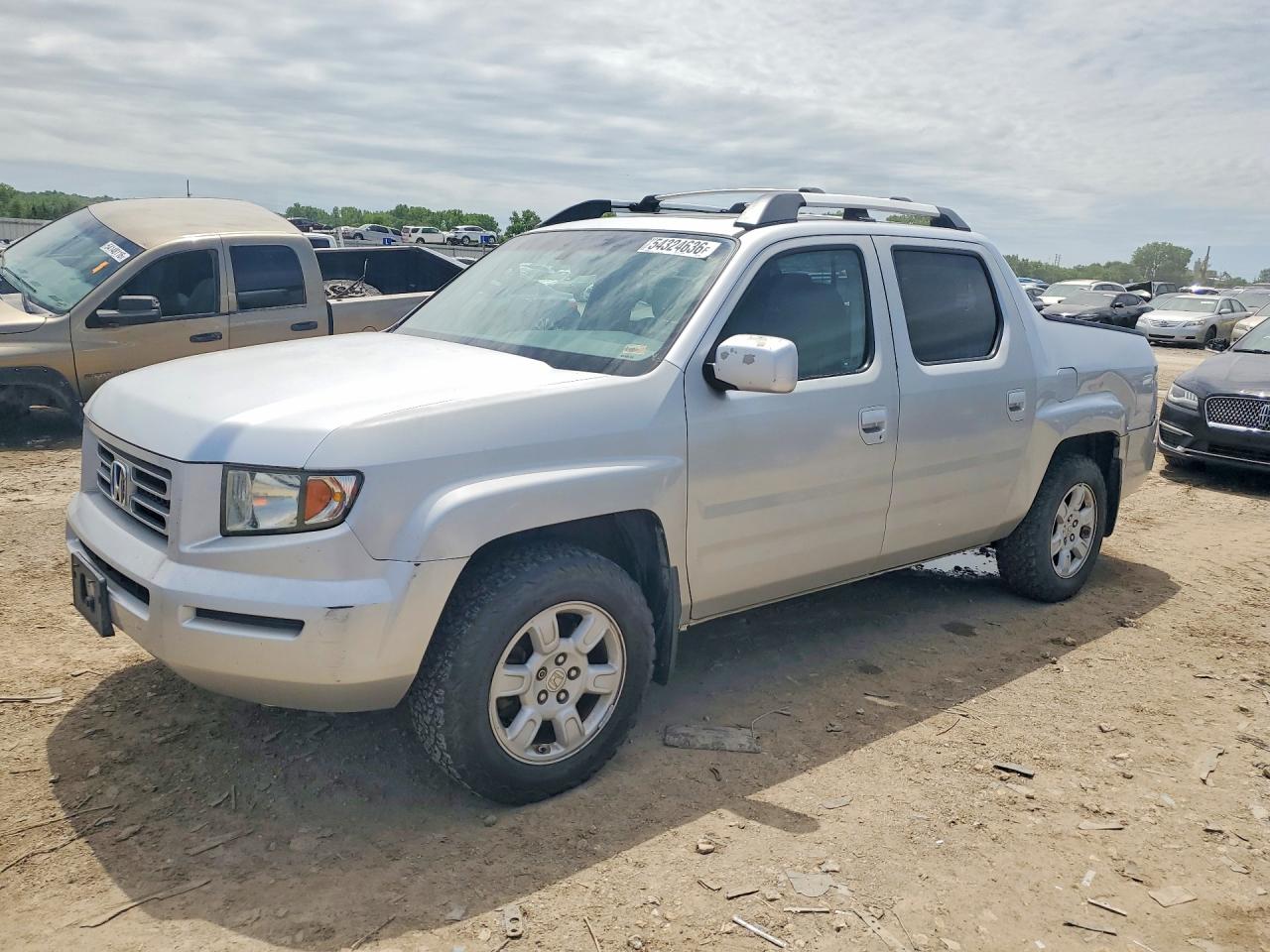 2006 Honda Ridgeline Rtl Silver vin: 2HJYK165X6H559237