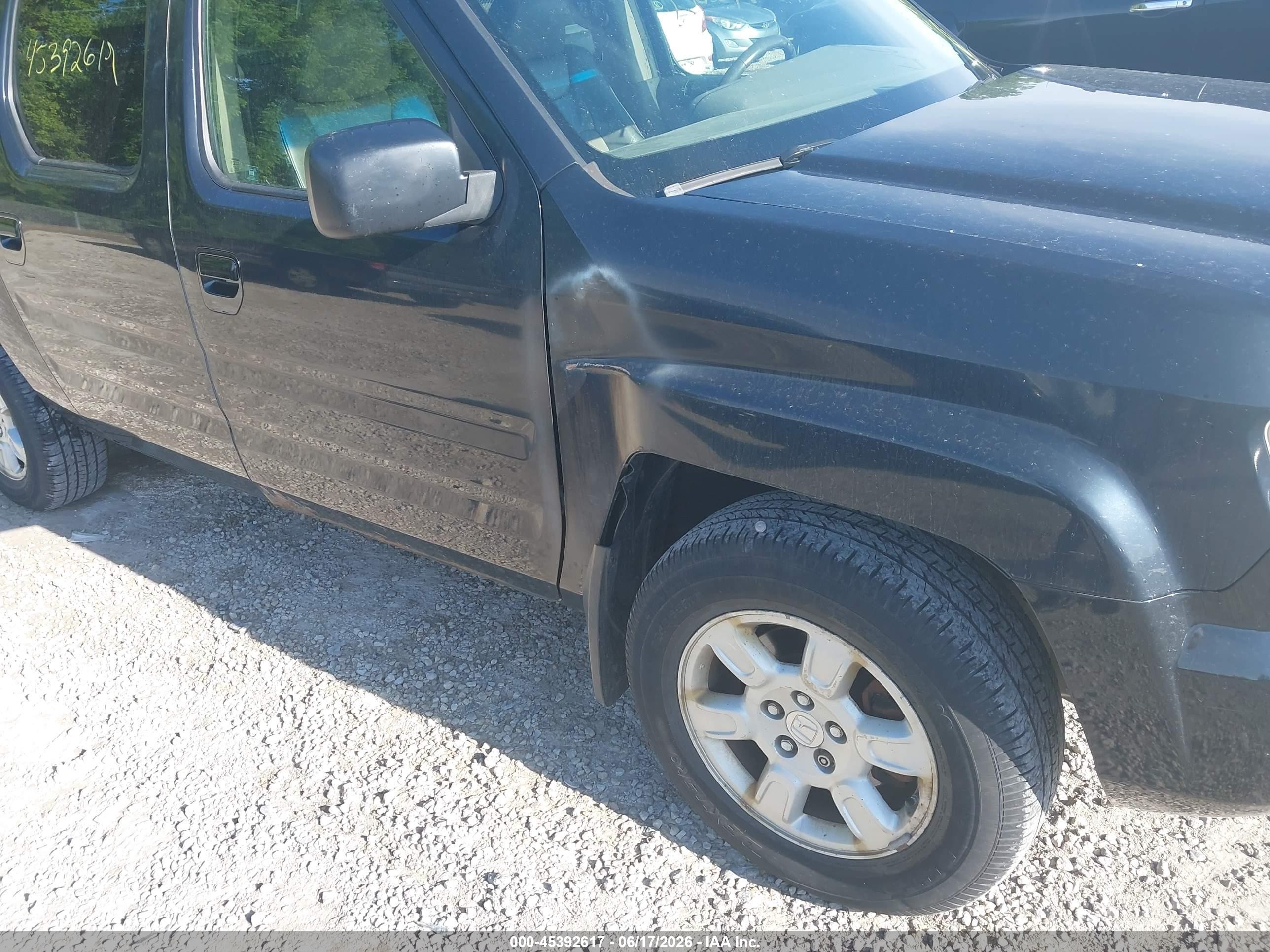 2006 Honda Ridgeline Rtl Black vin: 2HJYK165X6H566463