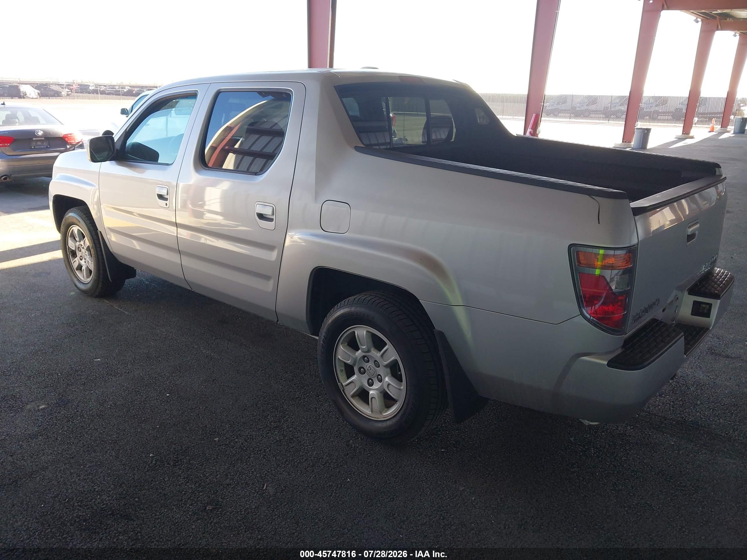 2006 Honda Ridgeline Rtl Silver vin: 2HJYK165X6H570609
