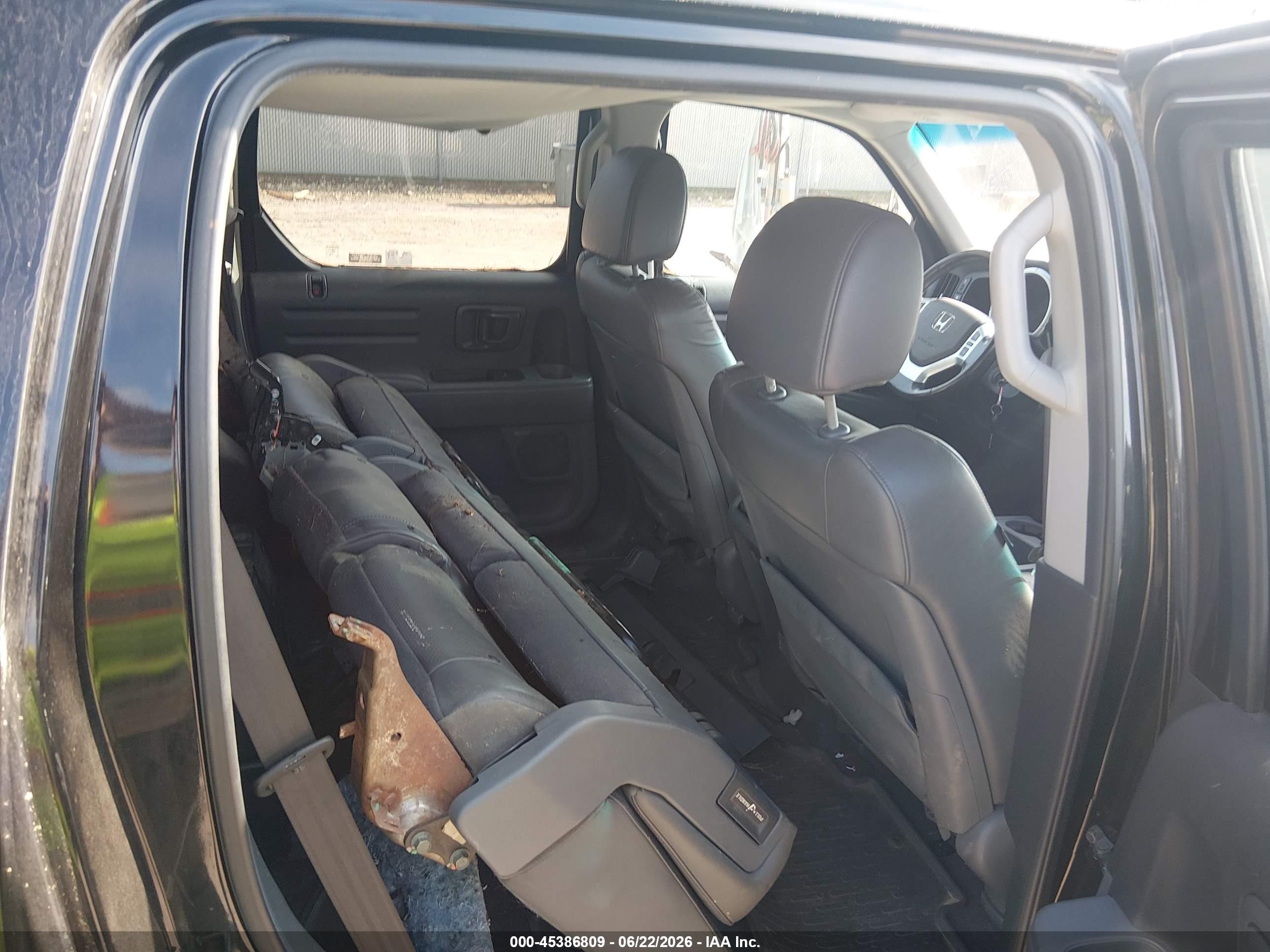 2007 Honda Ridgeline Rtl Black vin: 2HJYK165X7H509696