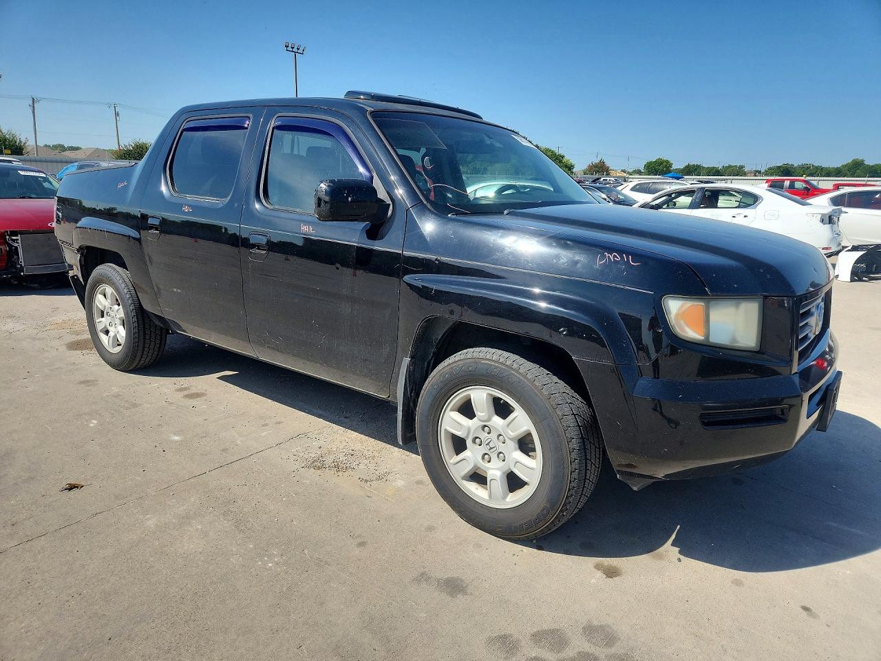 2007 Honda Ridgeline Rtl Black vin: 2HJYK165X7H528894
