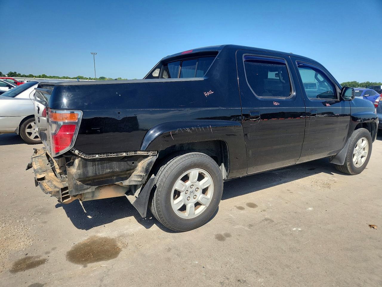 2007 Honda Ridgeline Rtl Black vin: 2HJYK165X7H528894