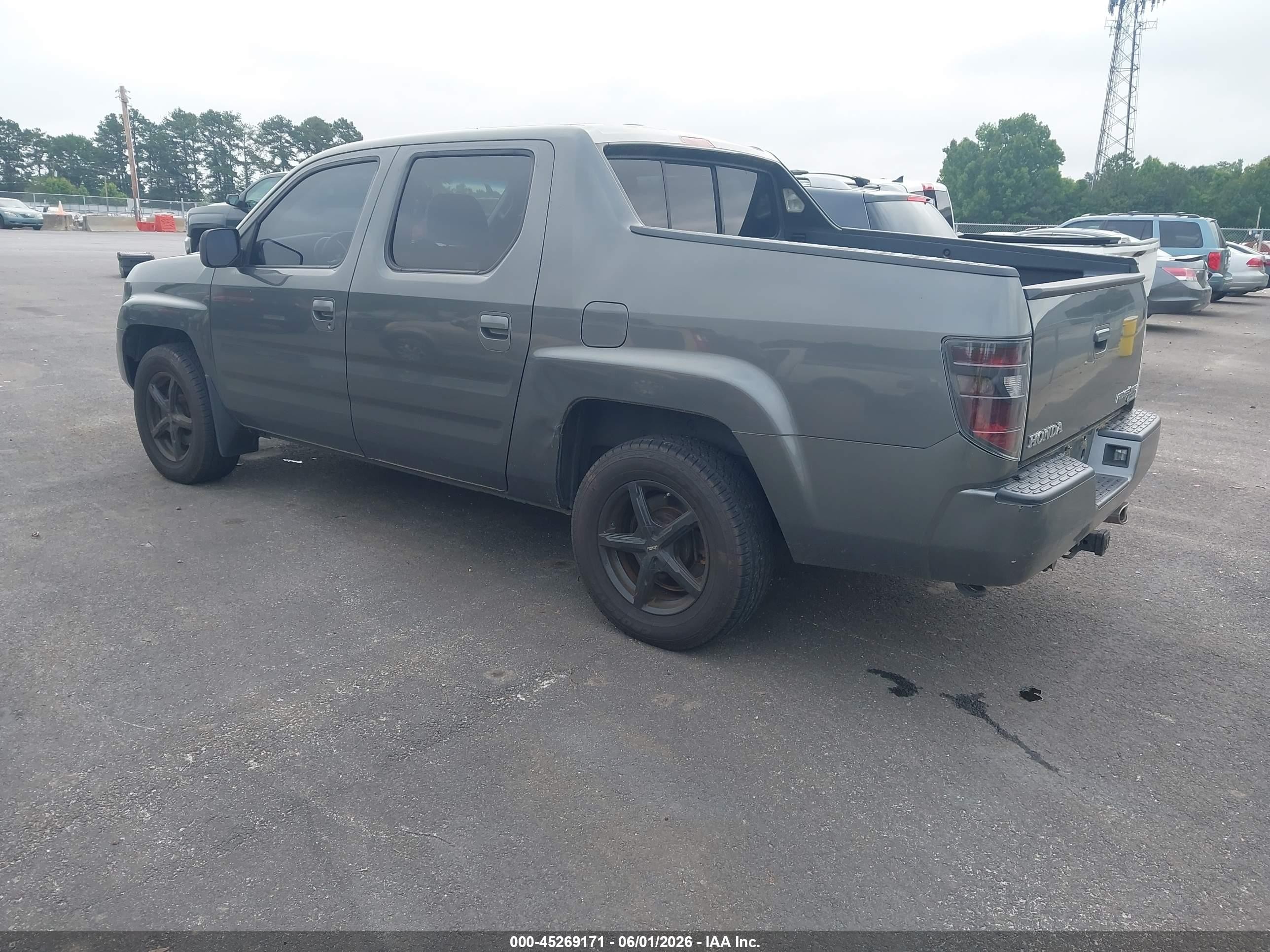 2007 Honda Ridgeline Rtl Gray vin: 2HJYK165X7H551074
