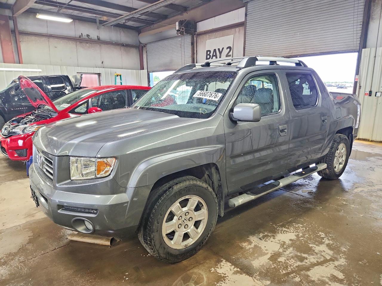 2008 Honda Ridgeline Rtl Gray vin: 2HJYK165X8H534258