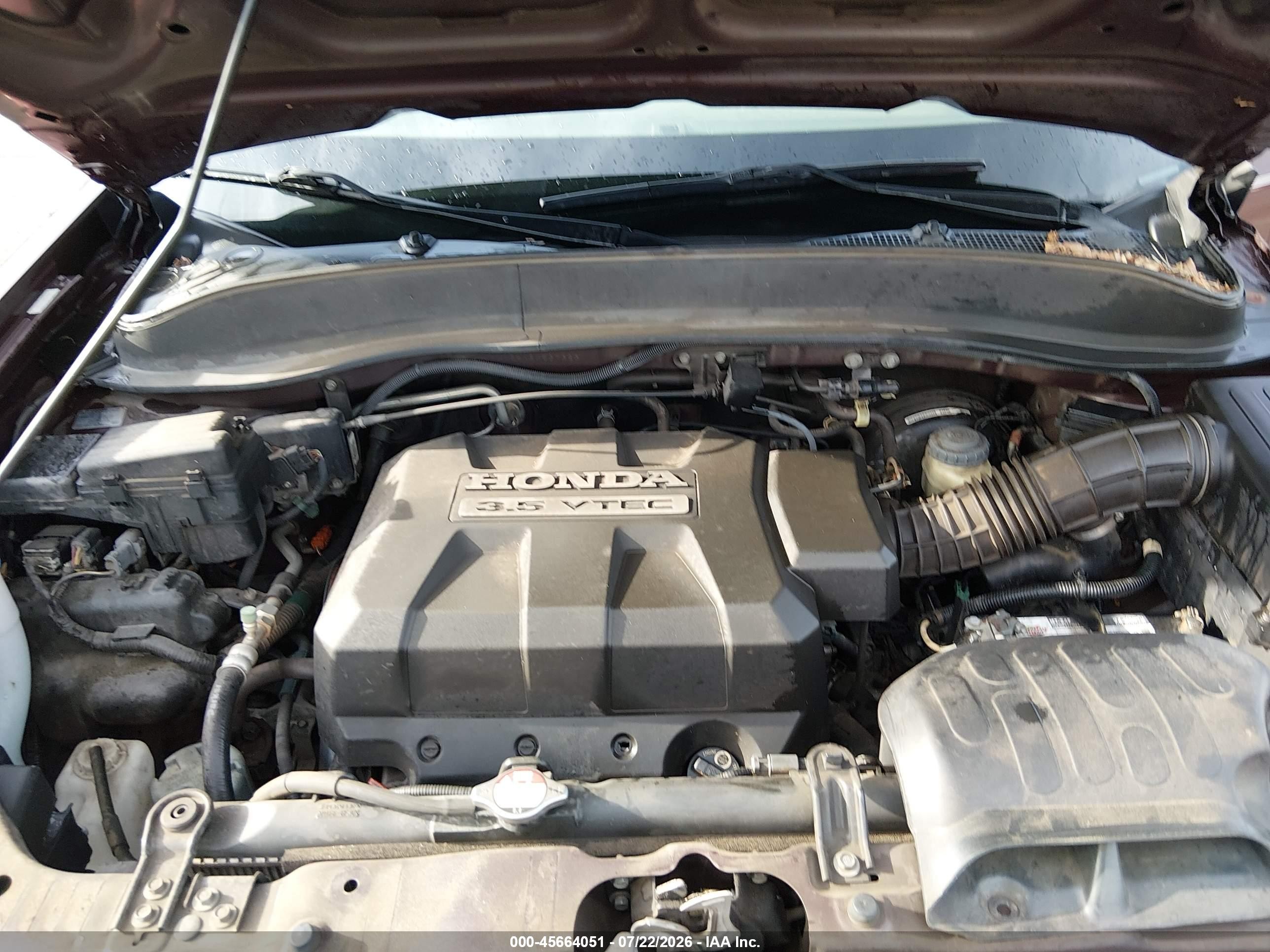 2008 Honda Ridgeline Rtl Burgundy vin: 2HJYK165X8H537323