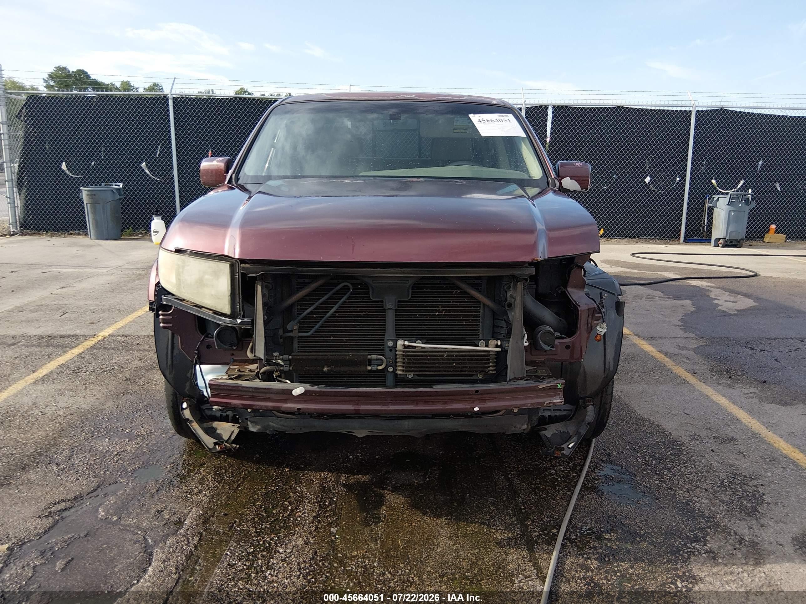 2008 Honda Ridgeline Rtl Burgundy vin: 2HJYK165X8H537323