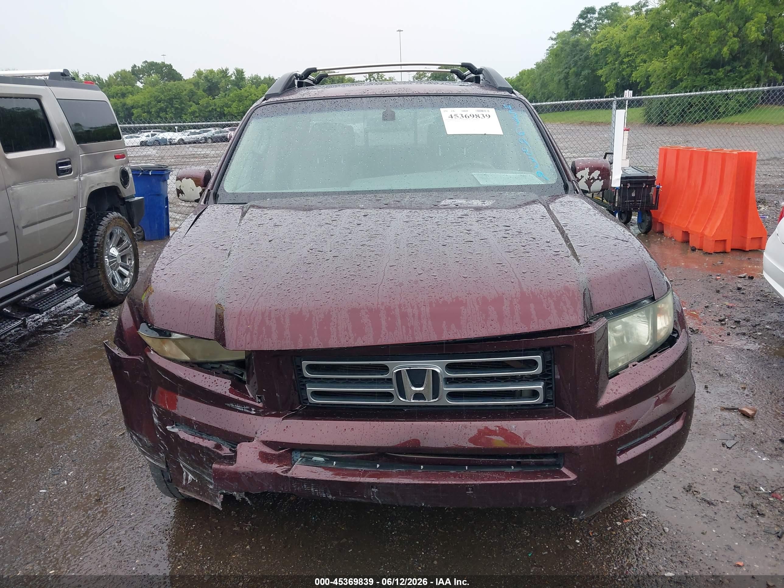 2008 Honda Ridgeline Rtl Maroon vin: 2HJYK165X8H542196