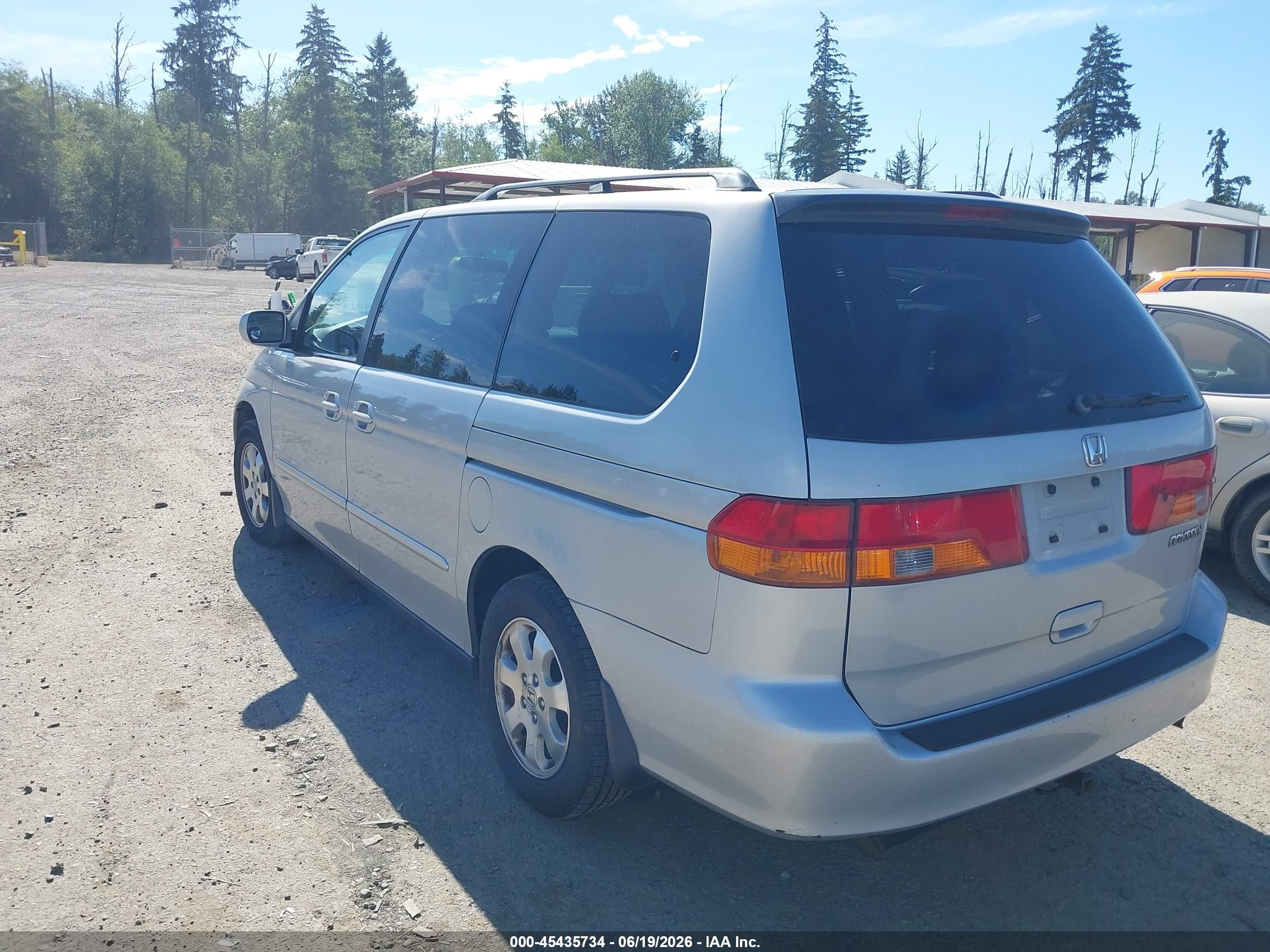2002 Honda Odyssey Ex-l Gray vin: 2HKRL18032H506064