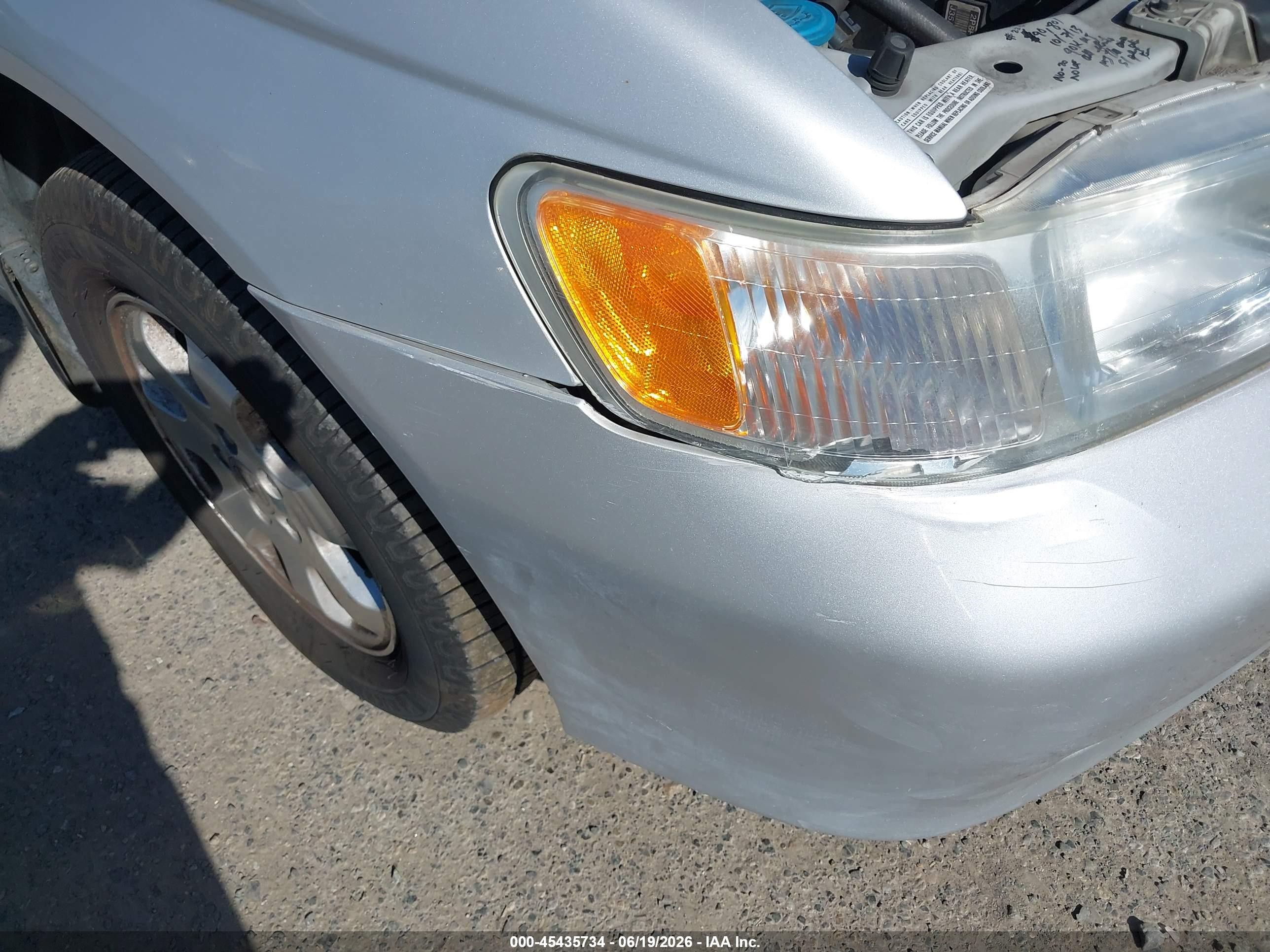 2002 Honda Odyssey Ex-l Gray vin: 2HKRL18032H506064