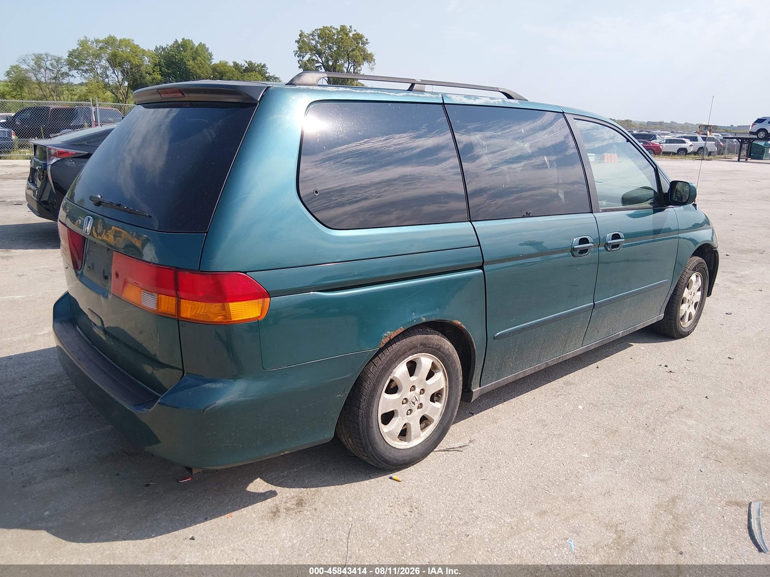 2003 Honda Odyssey Ex-l Green vin: 2HKRL18043H504552