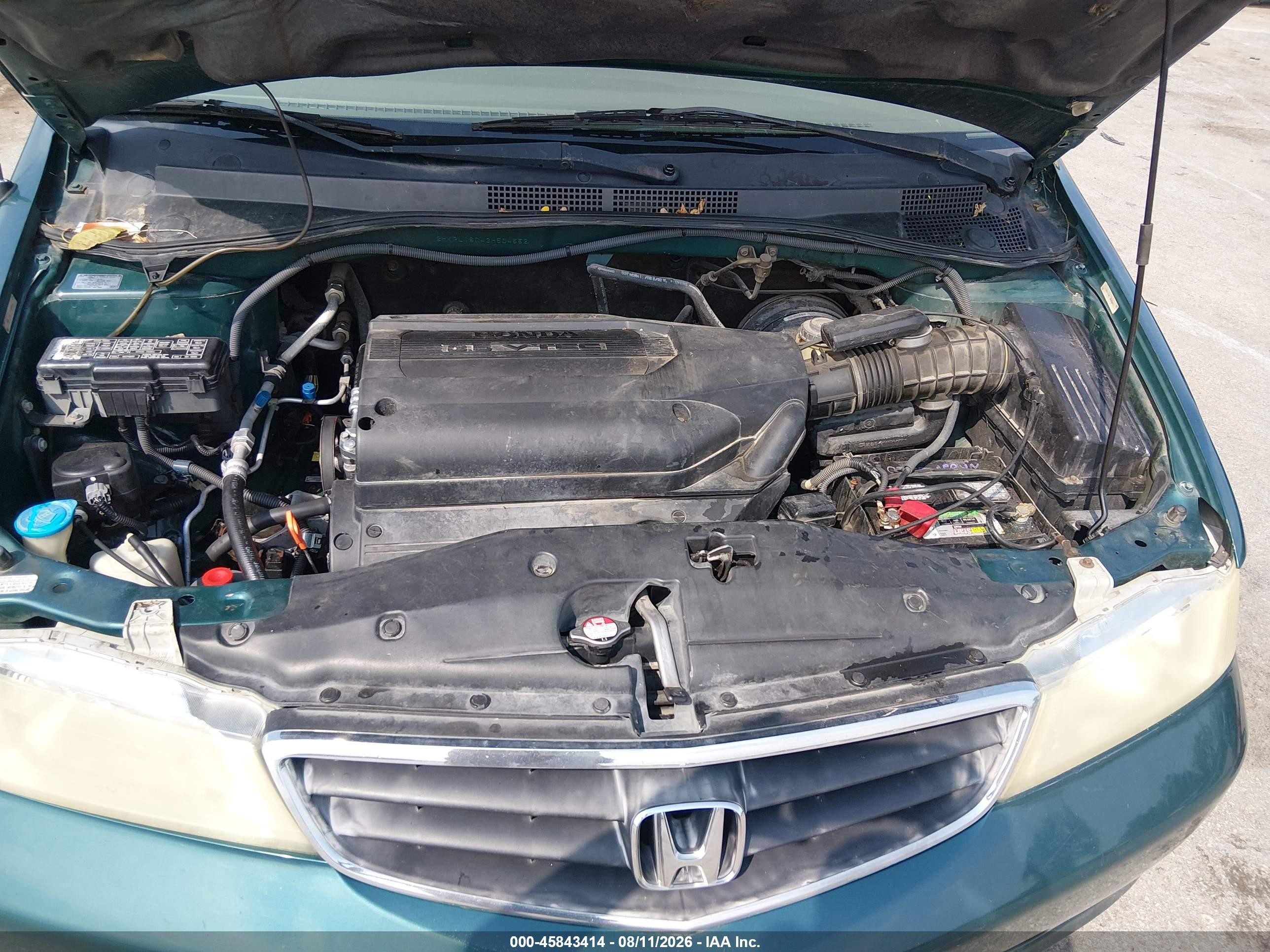 2003 Honda Odyssey Ex-l Green vin: 2HKRL18043H504552