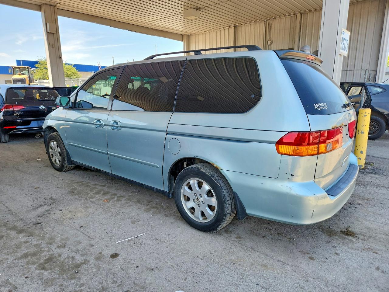 2002 Honda Odyssey Exl Turquoise vin: 2HKRL18072H582063