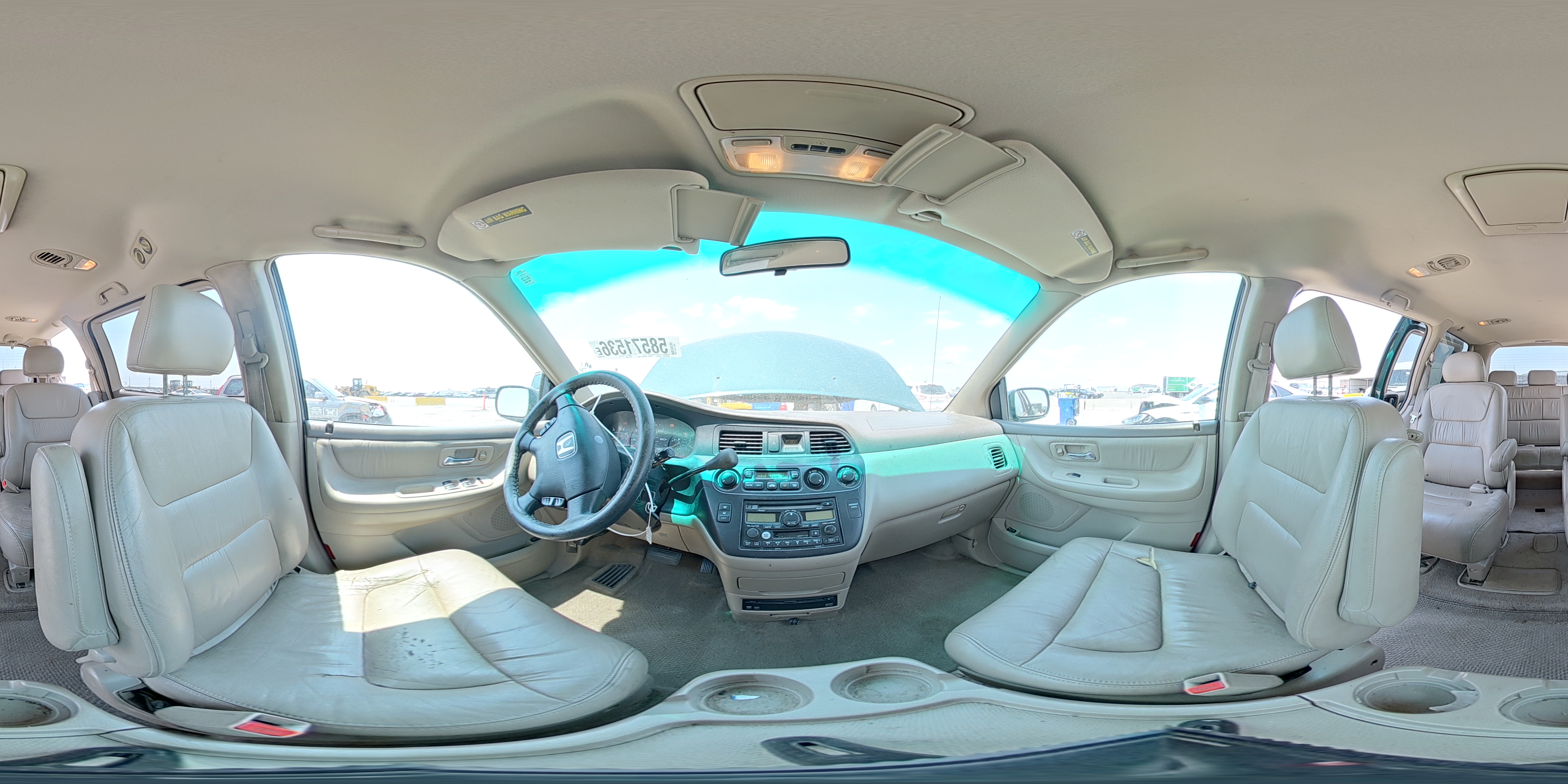 2003 Honda Odyssey Exl Green vin: 2HKRL18073H504514