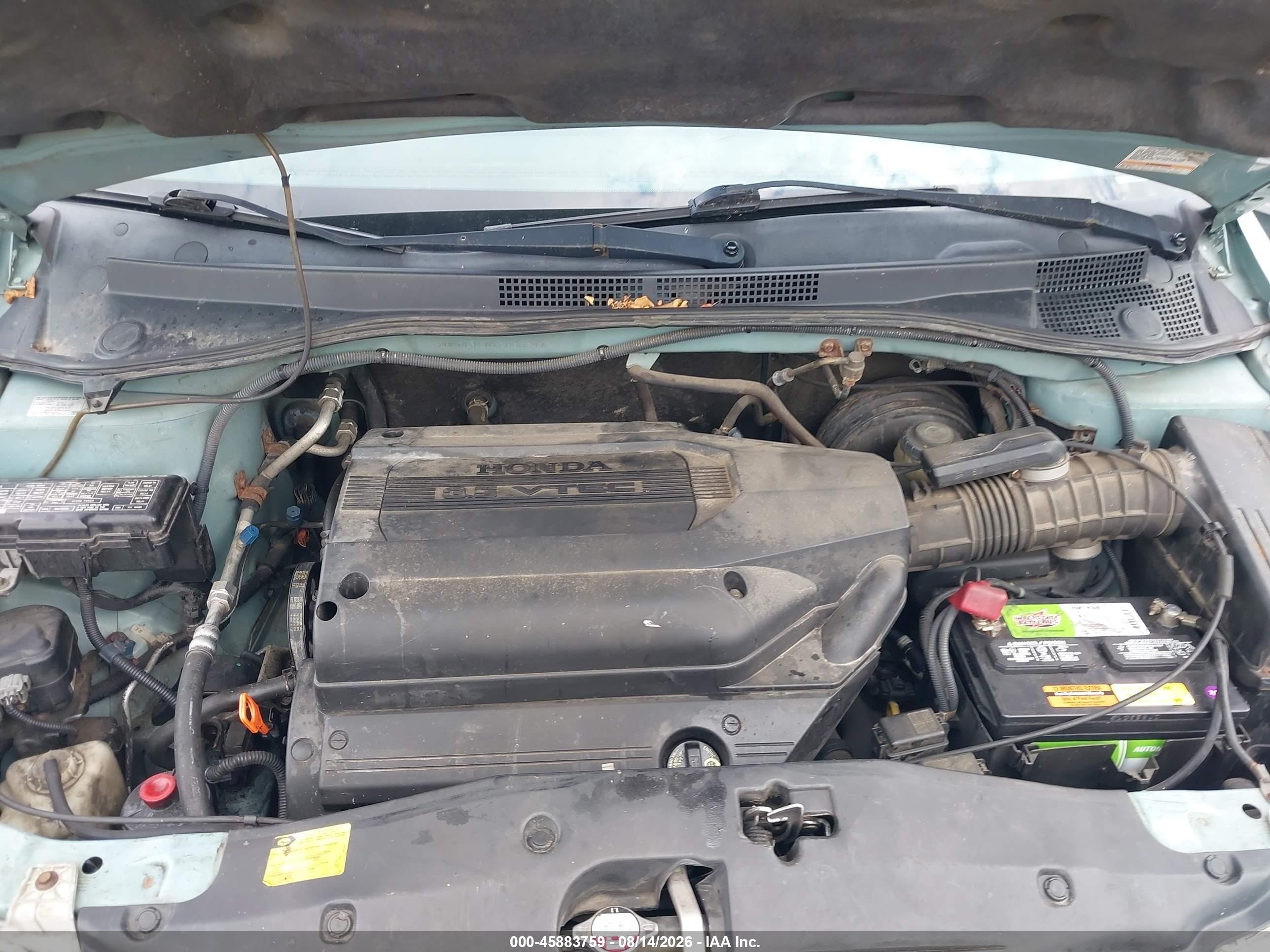 2002 Honda Odyssey Ex-l Light Blue vin: 2HKRL180X2H588472