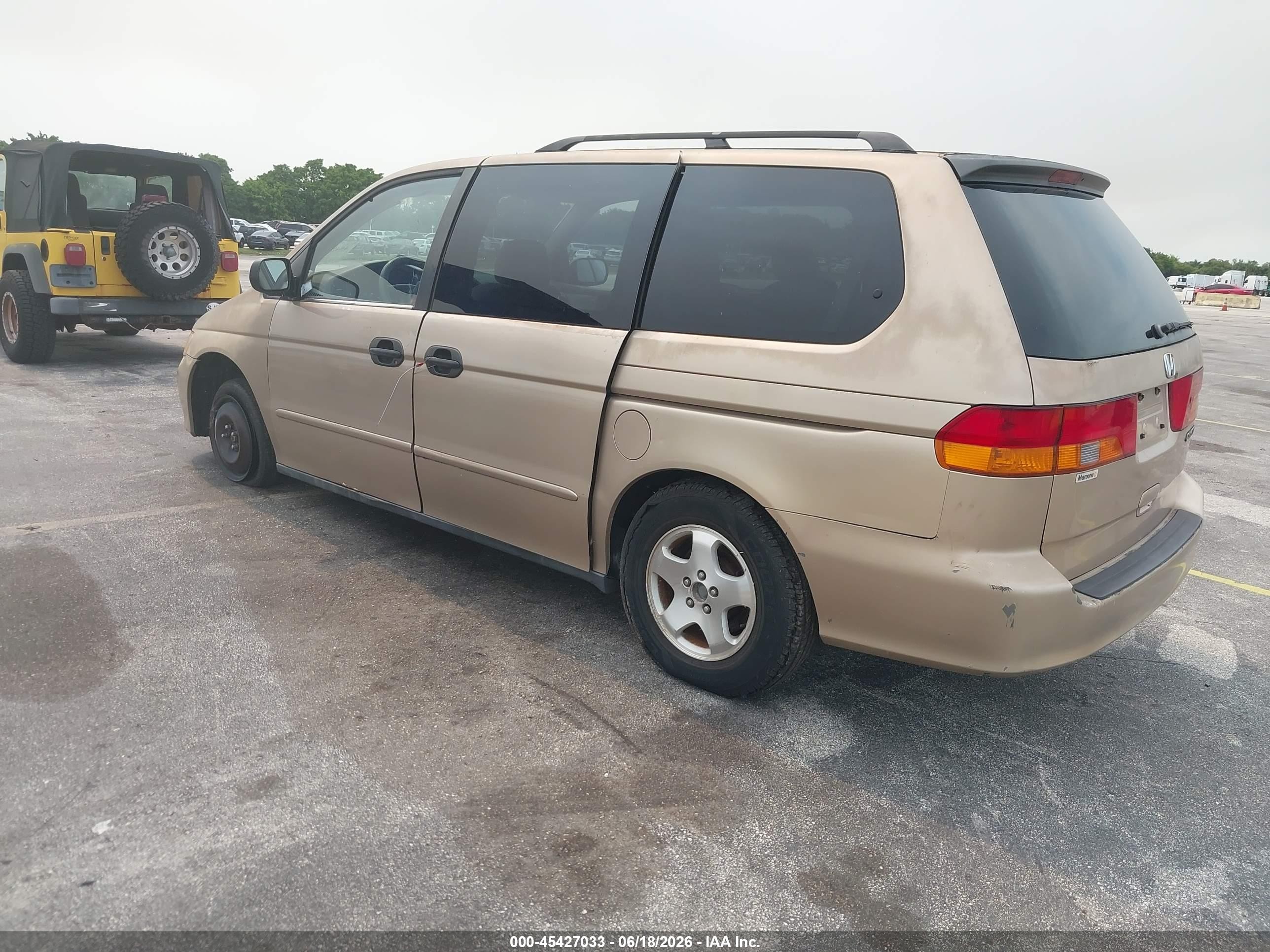 2002 Honda Odyssey Lx Gold vin: 2HKRL18502H526686