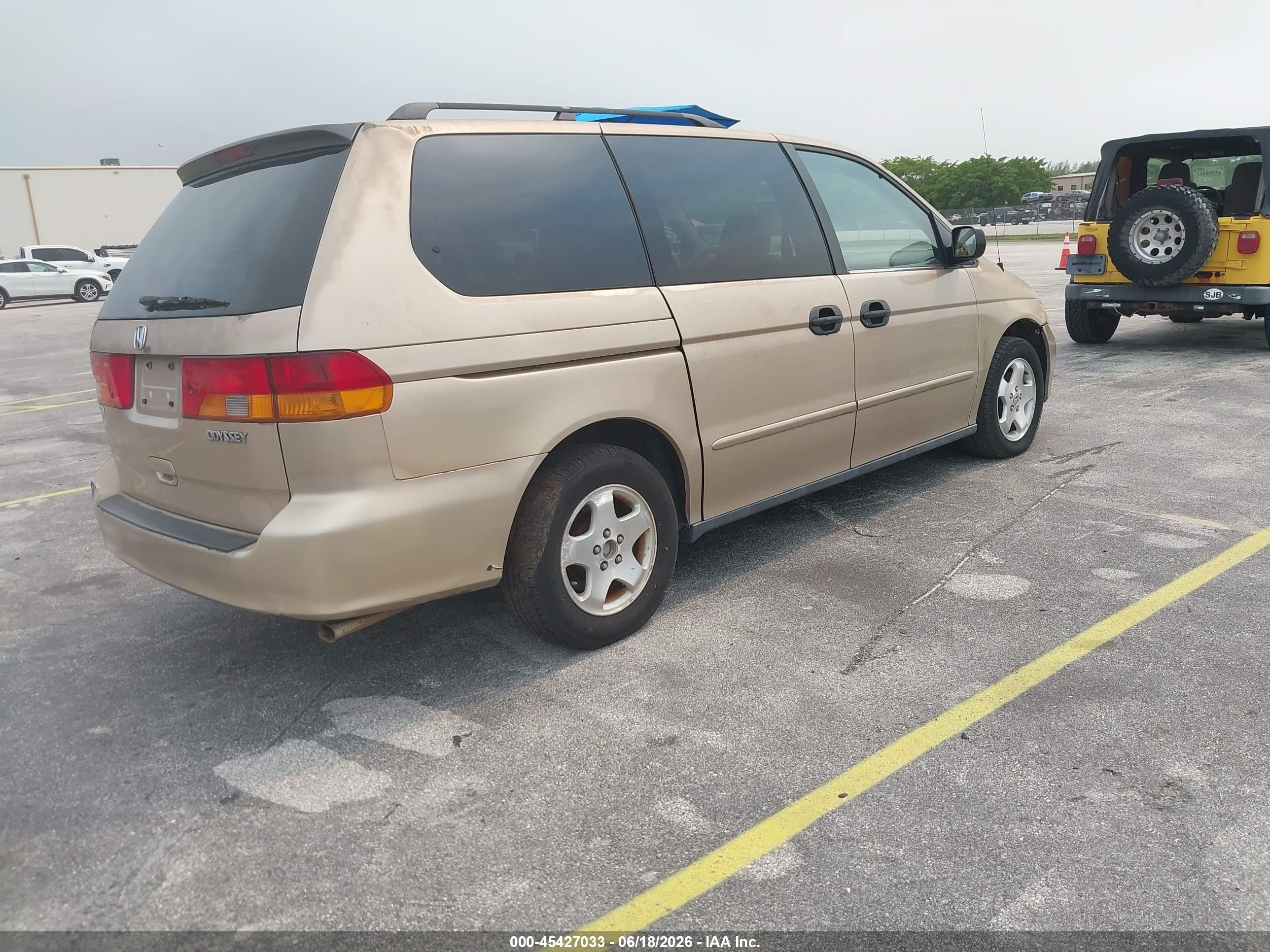 2002 Honda Odyssey Lx Gold vin: 2HKRL18502H526686