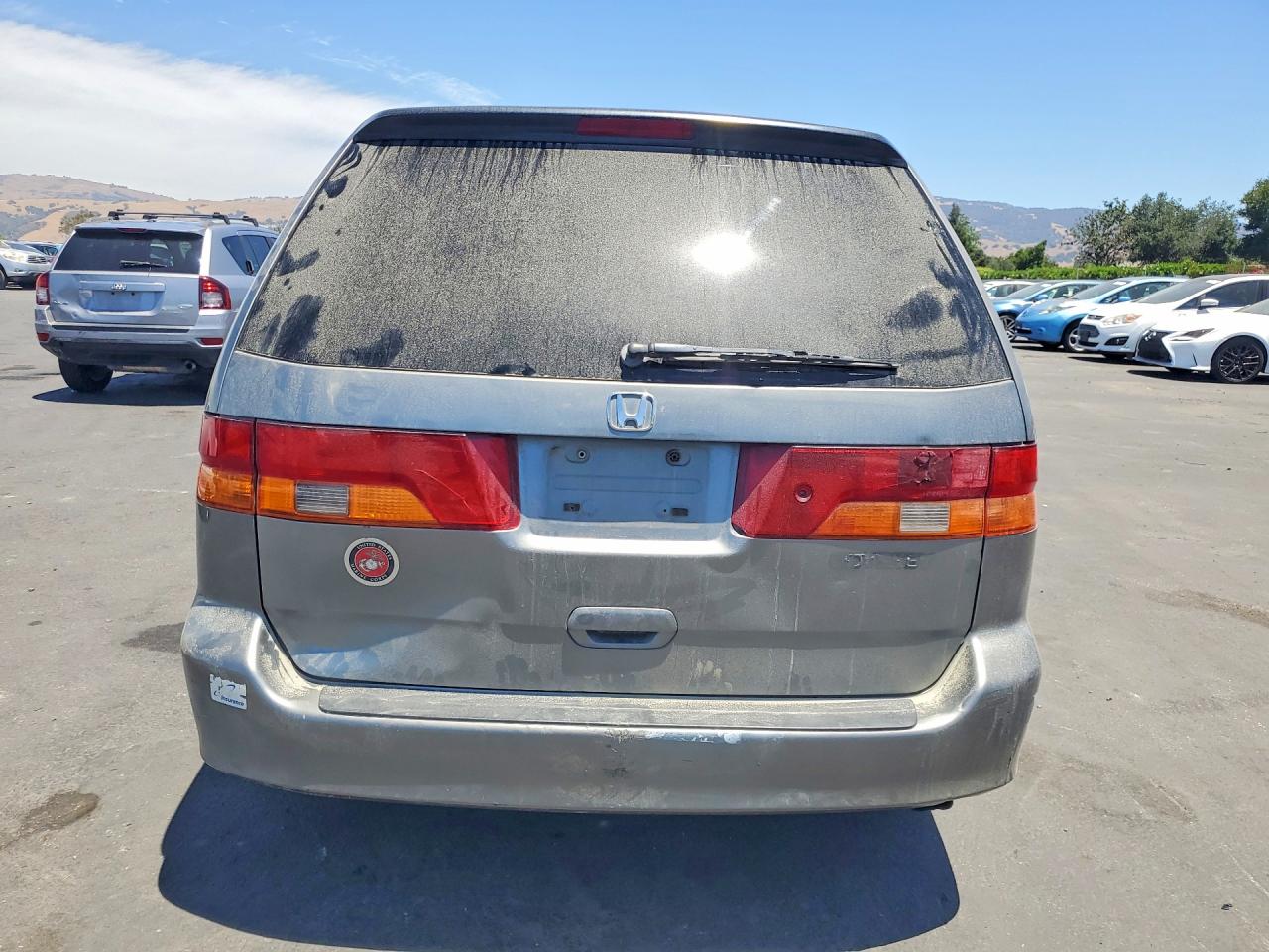 2002 Honda Odyssey Lx Gray vin: 2HKRL18522H511784