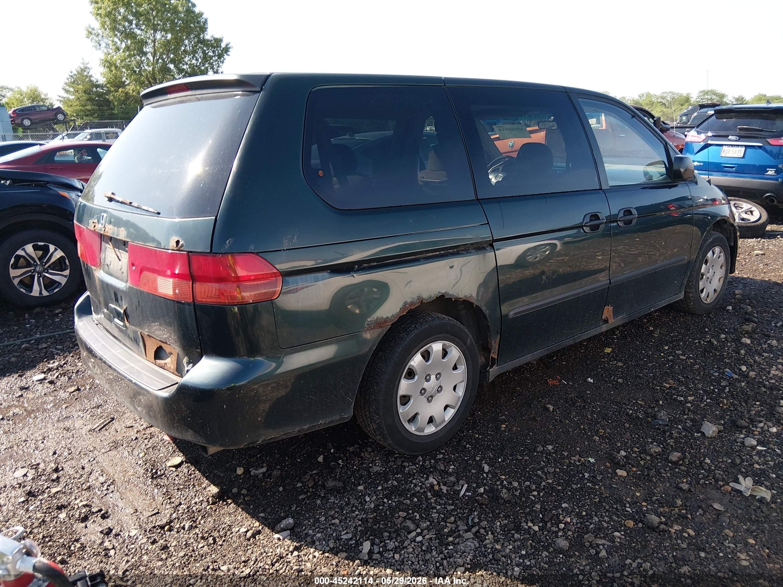 2000 Honda Odyssey Lx Green vin: 2HKRL1852YH521840