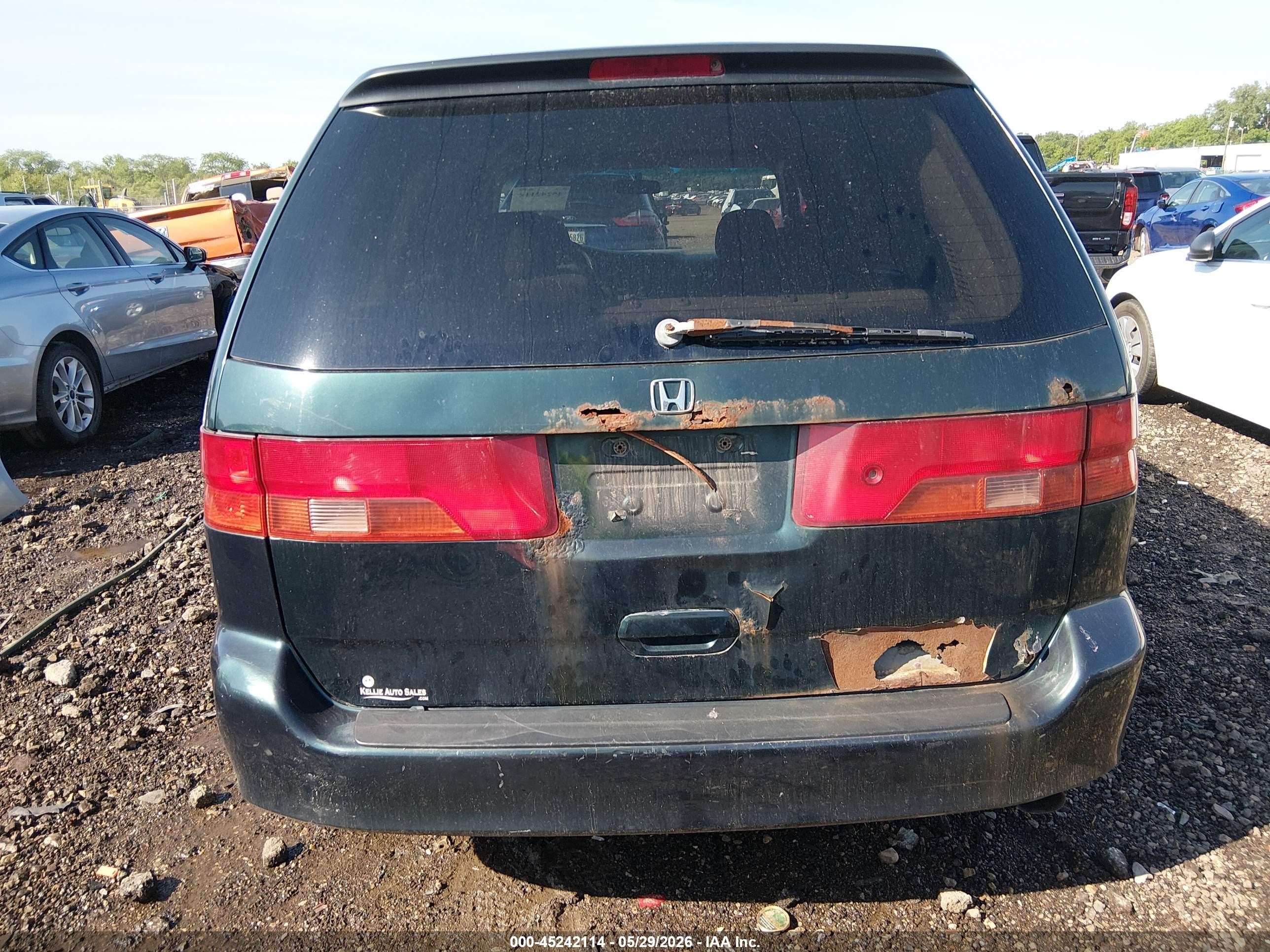 2000 Honda Odyssey Lx Green vin: 2HKRL1852YH521840