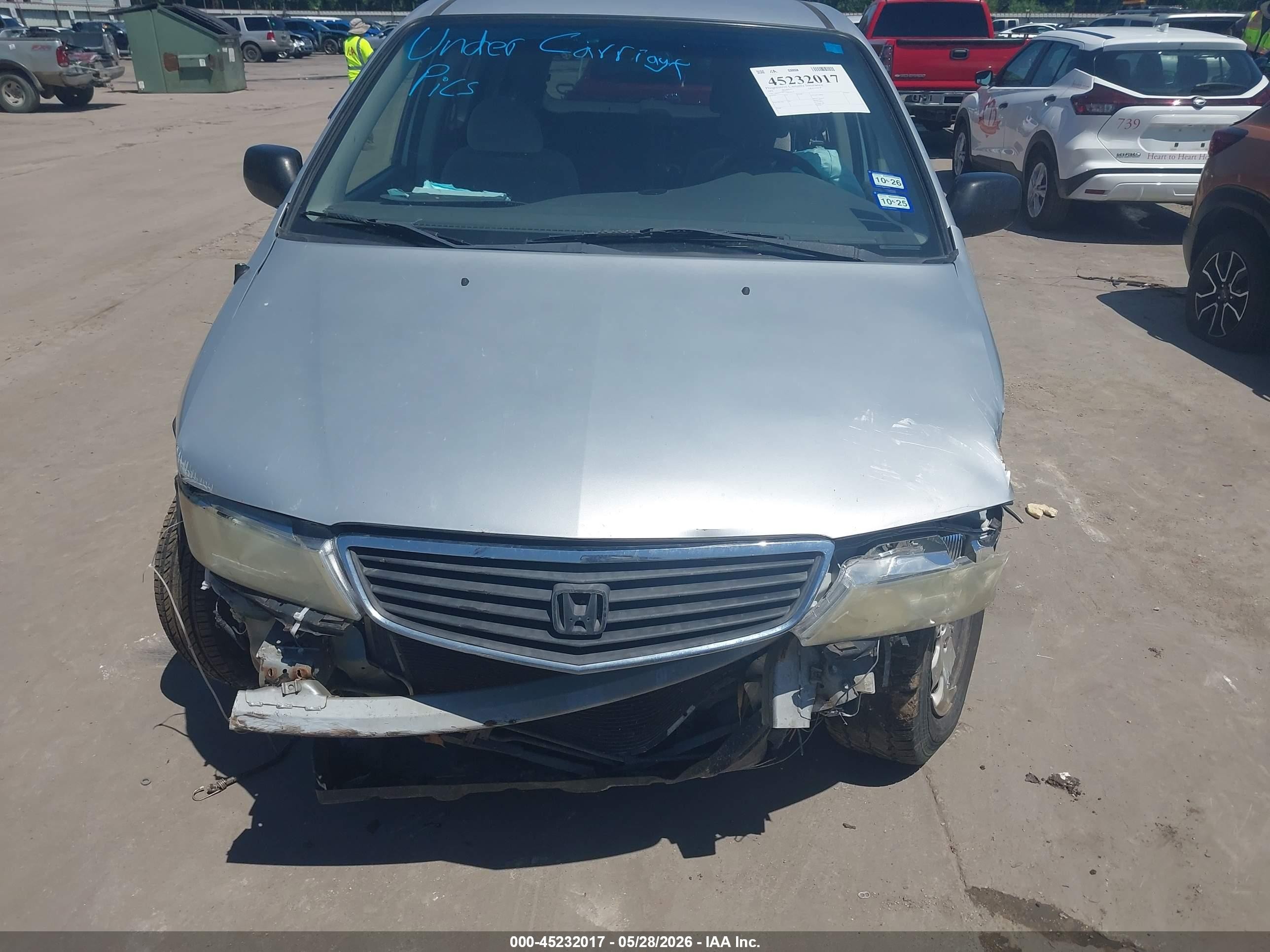 2001 Honda Odyssey Lx Silver vin: 2HKRL18531H620172