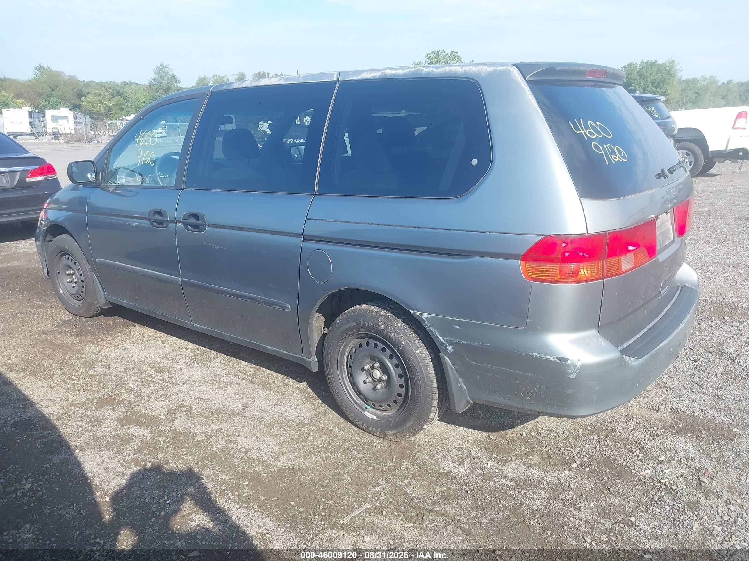 2000 Honda Odyssey Lx Gray vin: 2HKRL1854YH587600