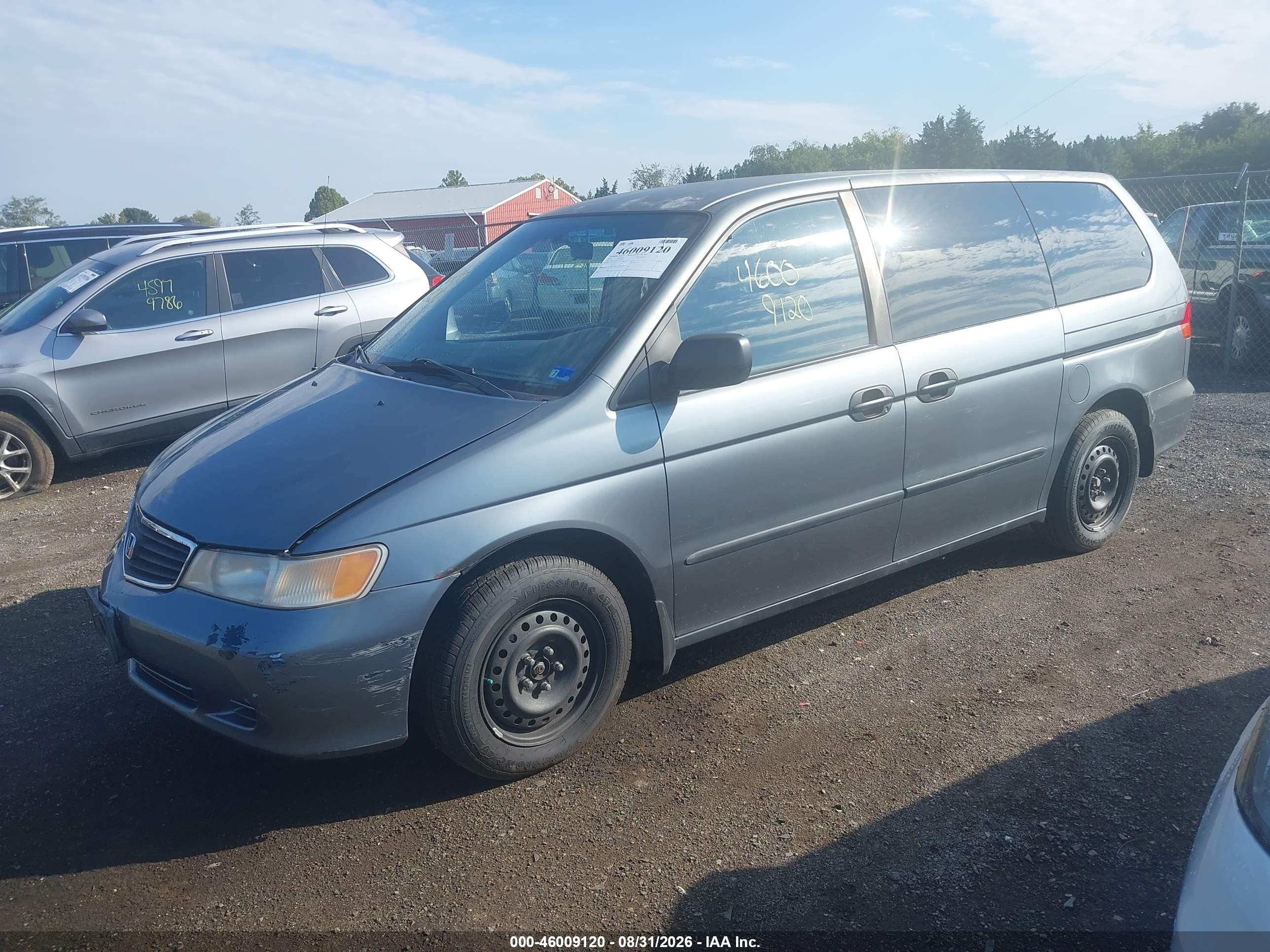 2000 Honda Odyssey Lx Gray vin: 2HKRL1854YH587600