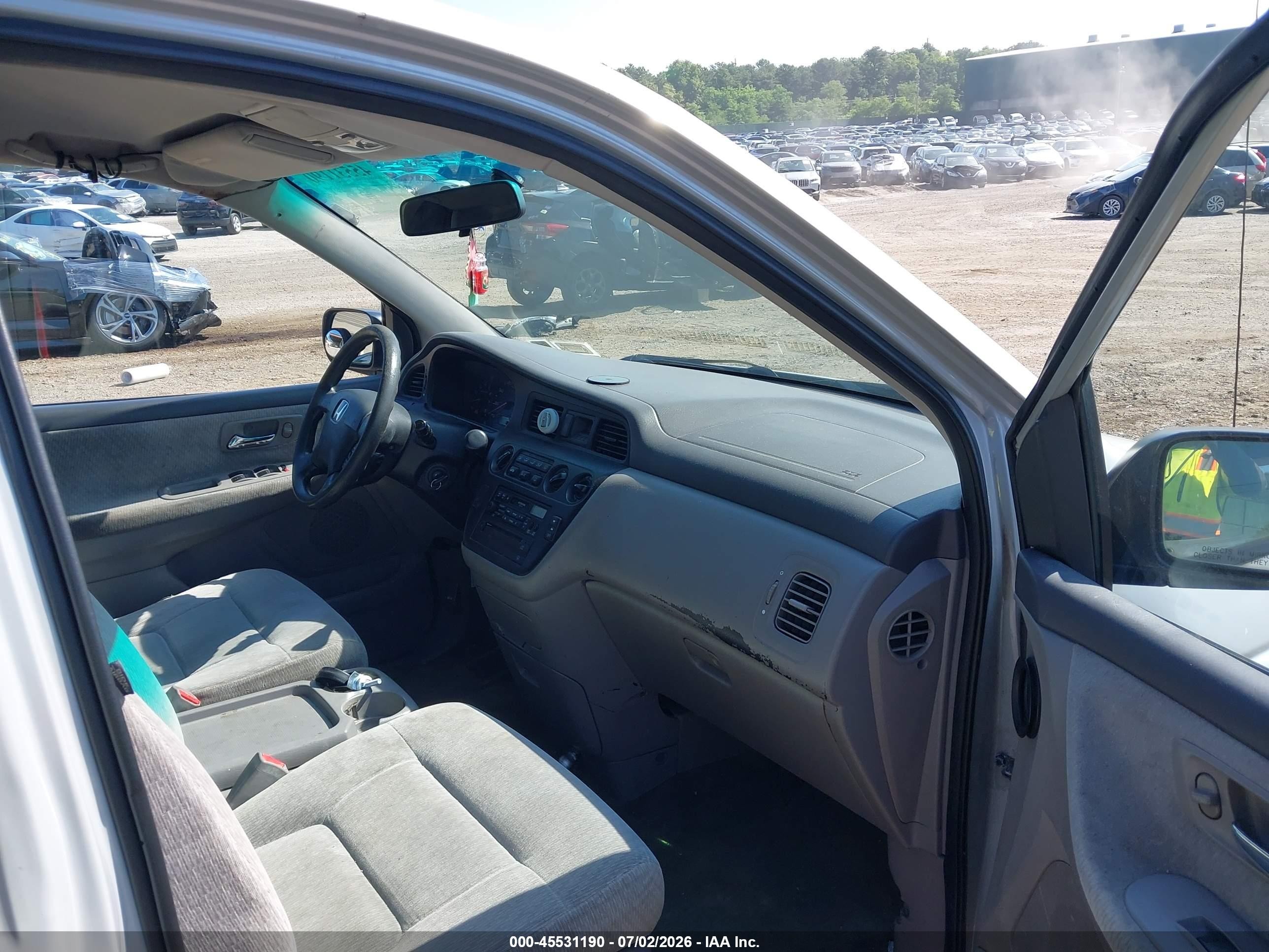 2002 Honda Odyssey Lx Gray vin: 2HKRL18552H580999