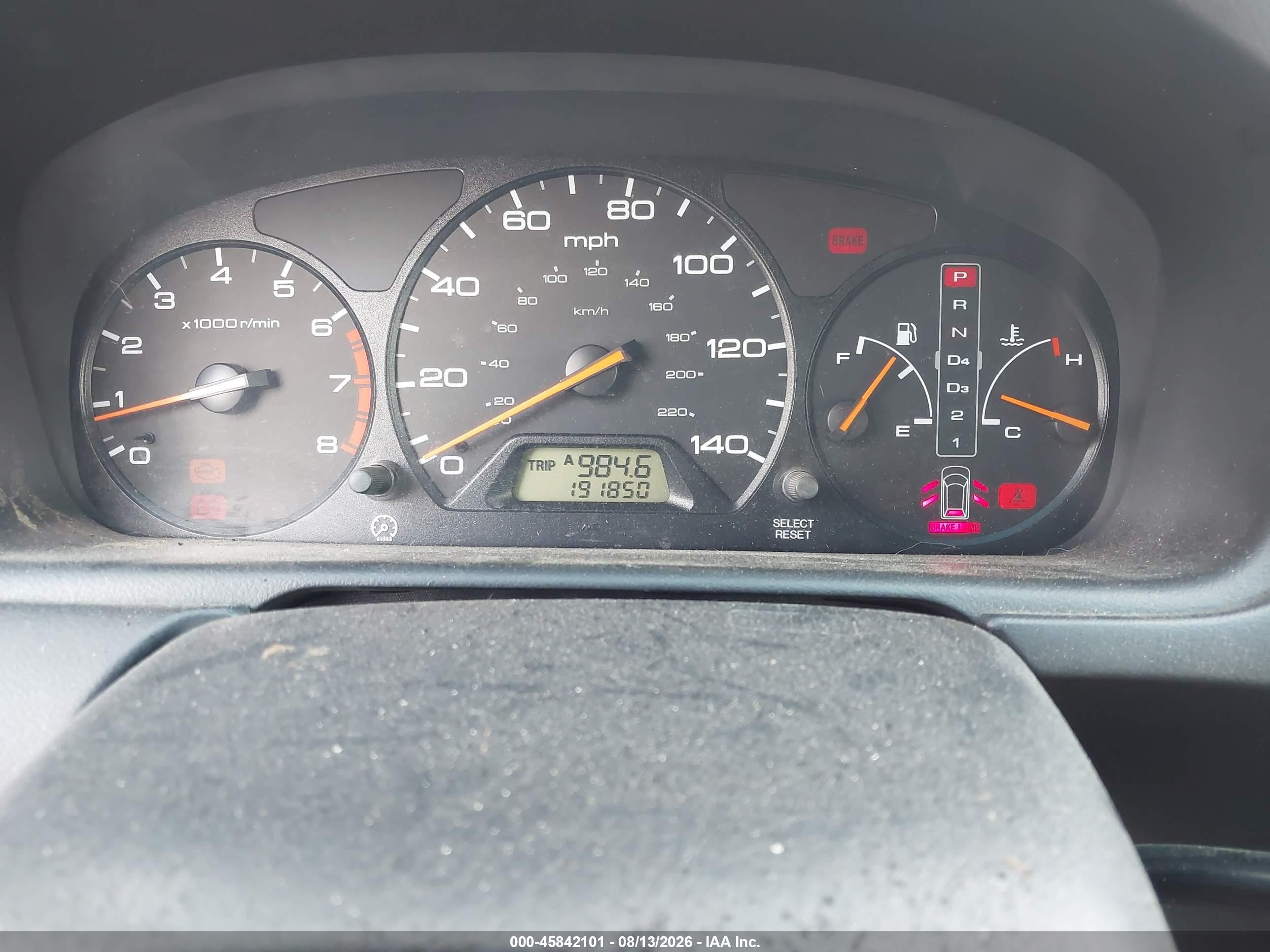 2000 Honda Odyssey Lx Золотой vin: 2HKRL1855YH555030
