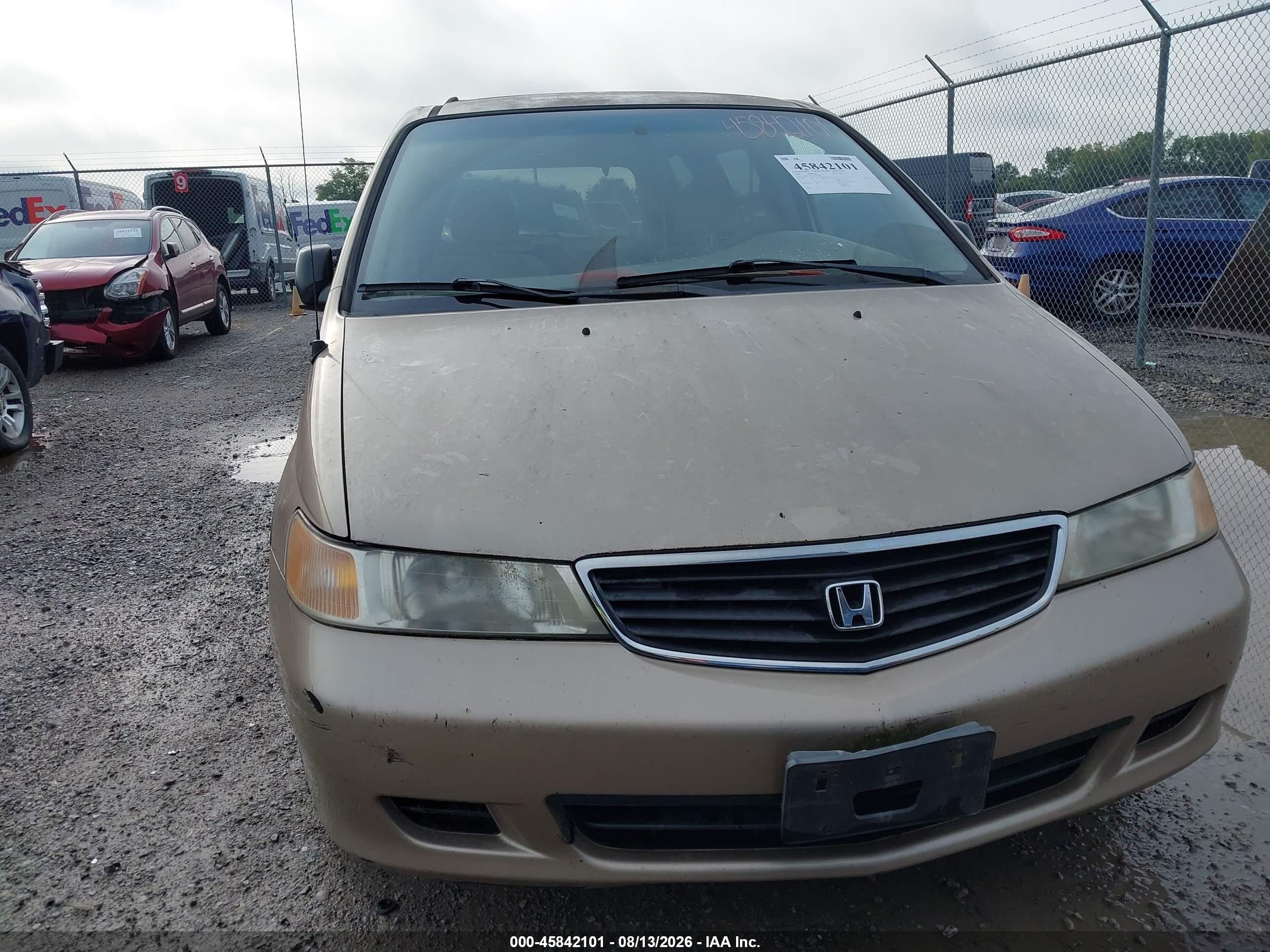 2000 Honda Odyssey Lx Золотой vin: 2HKRL1855YH555030