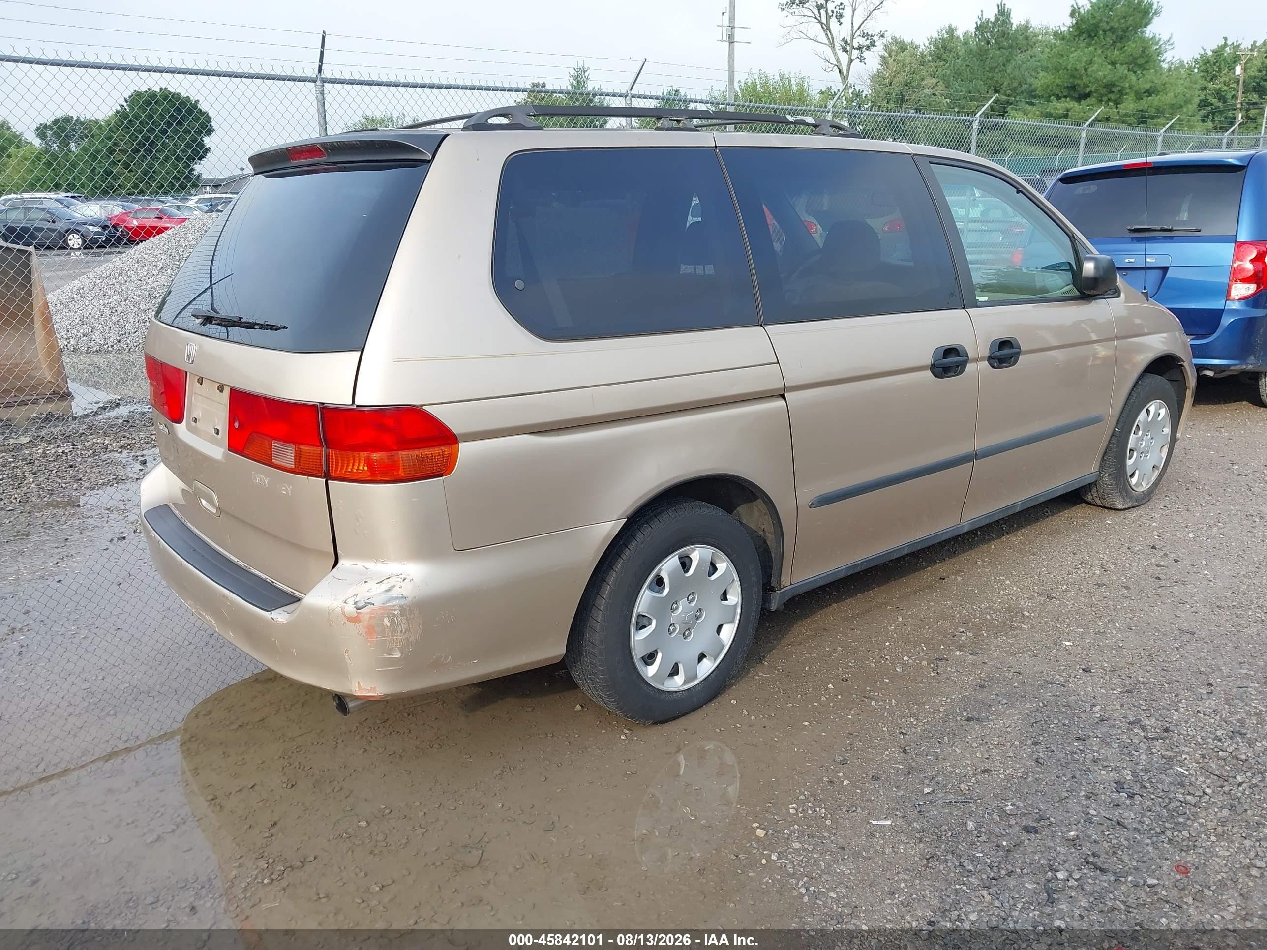 2000 Honda Odyssey Lx Золотой vin: 2HKRL1855YH555030