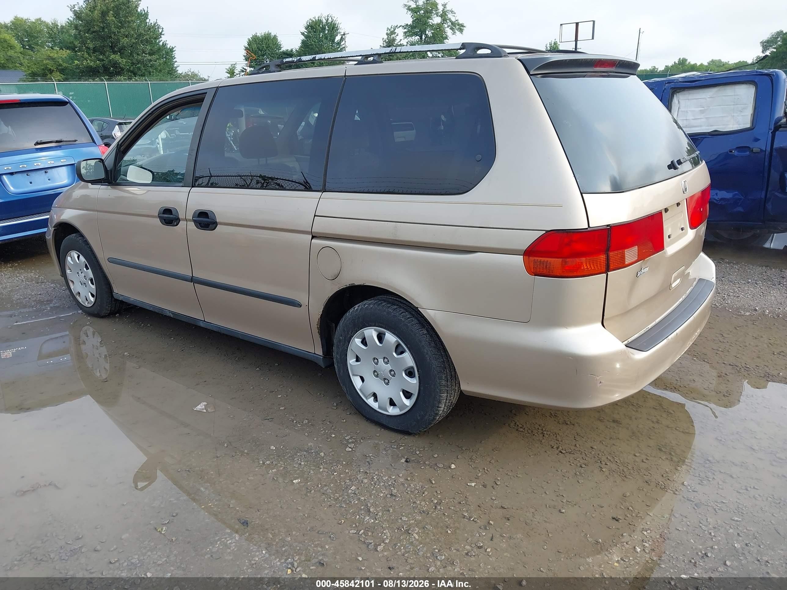 2000 Honda Odyssey Lx Золотой vin: 2HKRL1855YH555030
