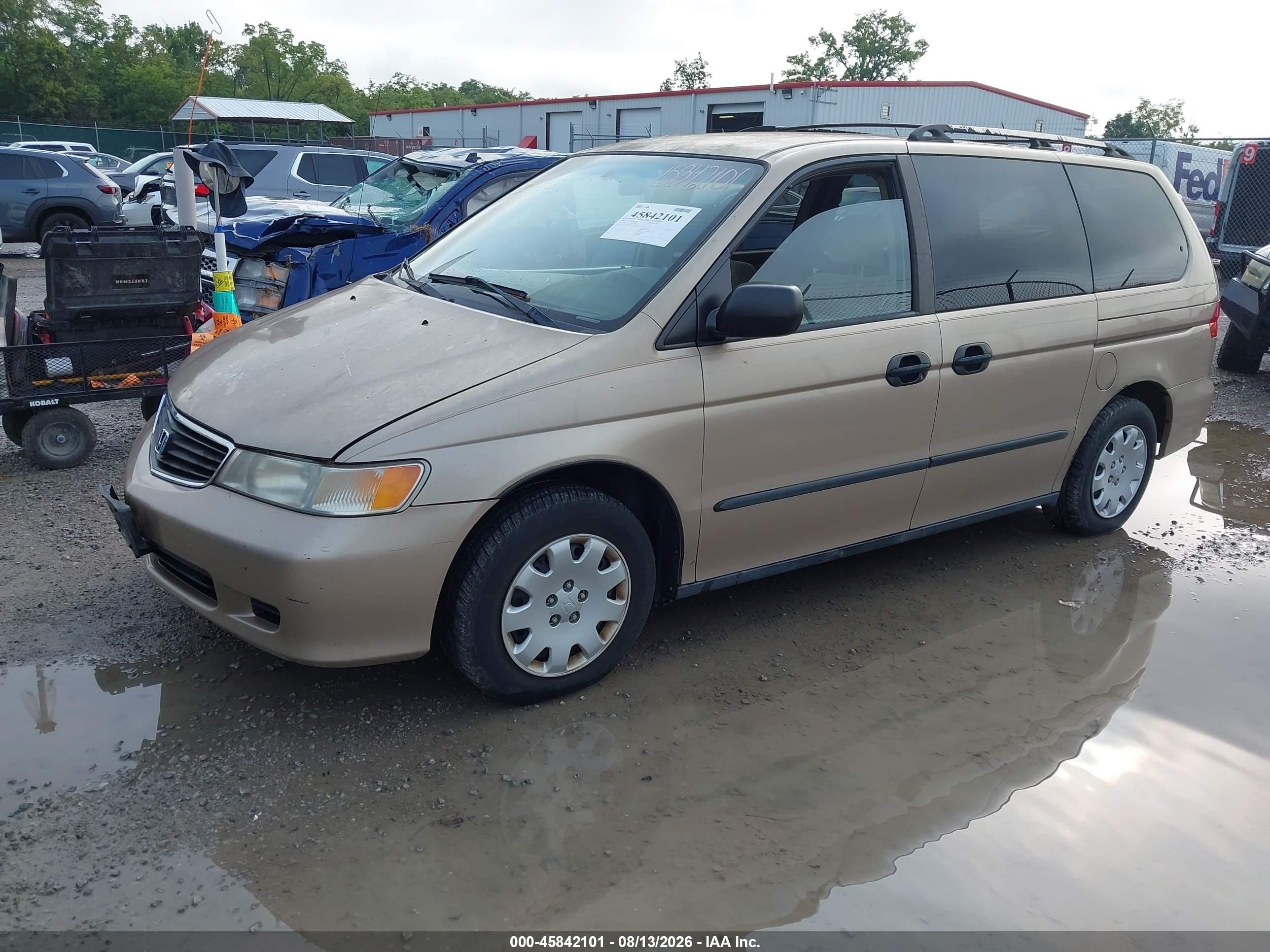 2000 Honda Odyssey Lx Золотой vin: 2HKRL1855YH555030