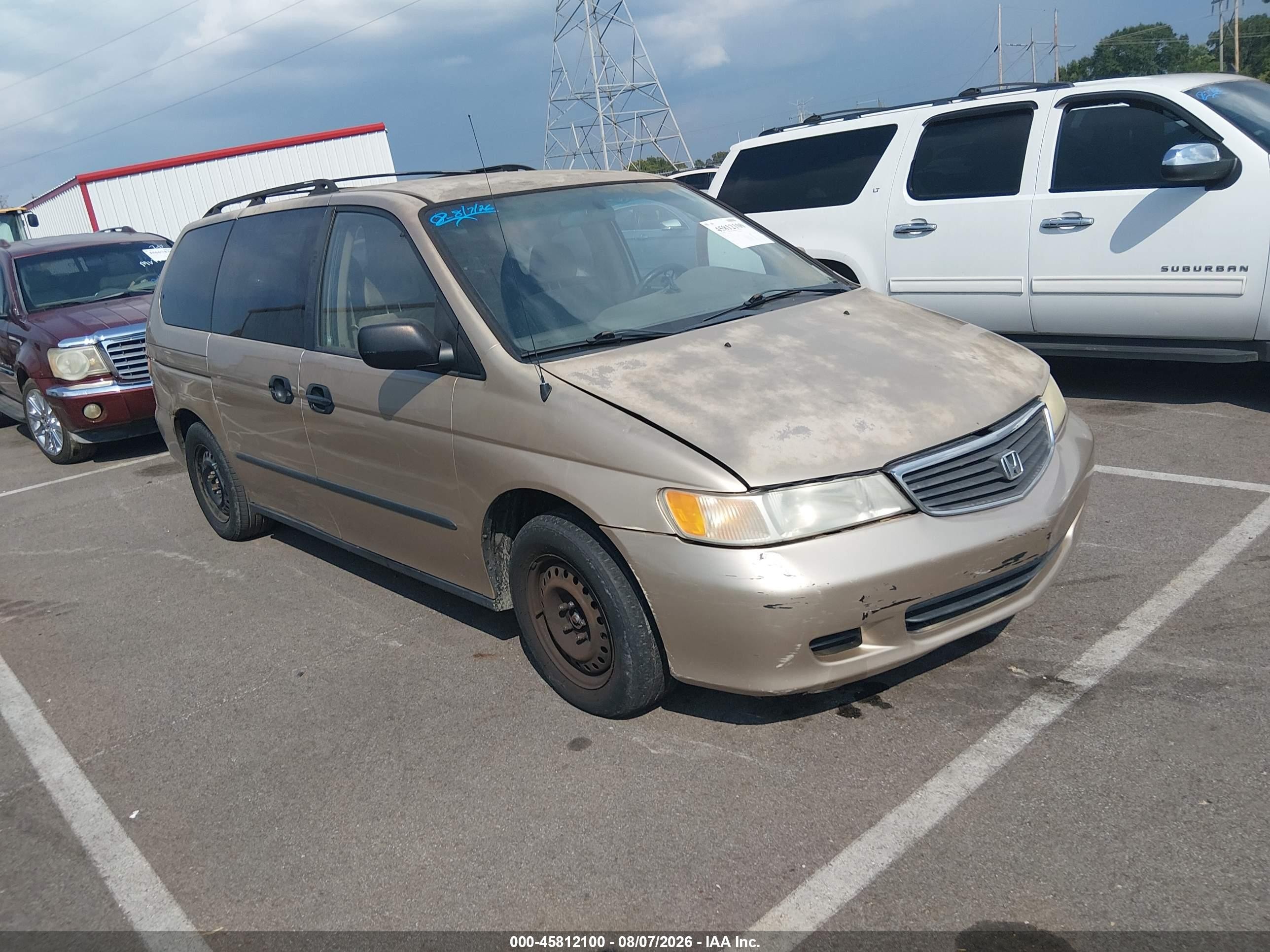 2001 Honda Odyssey Lx Золотой vin: 2HKRL18561H534984