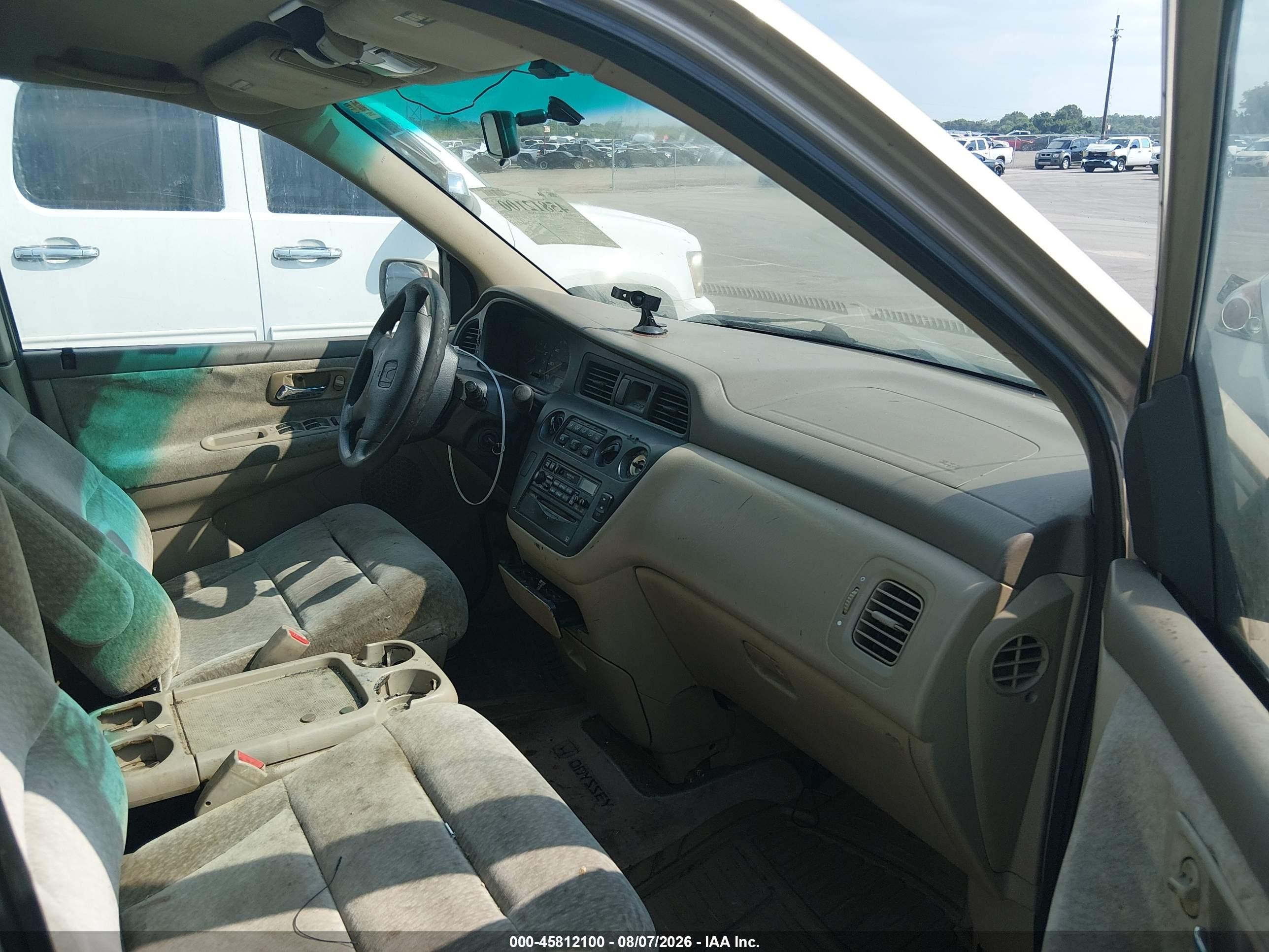 2001 Honda Odyssey Lx Золотой vin: 2HKRL18561H534984