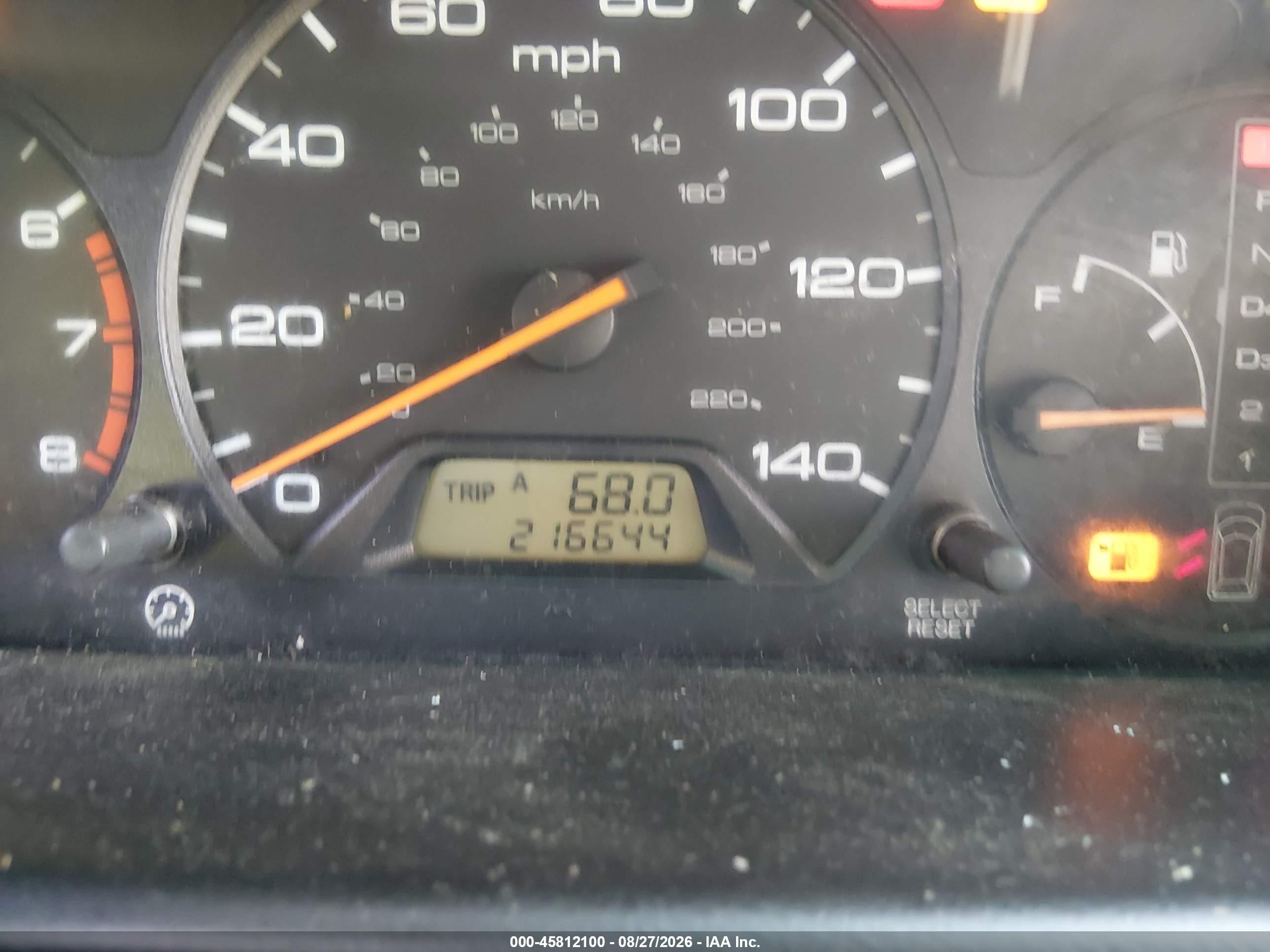 2001 Honda Odyssey Lx Золотой vin: 2HKRL18561H534984