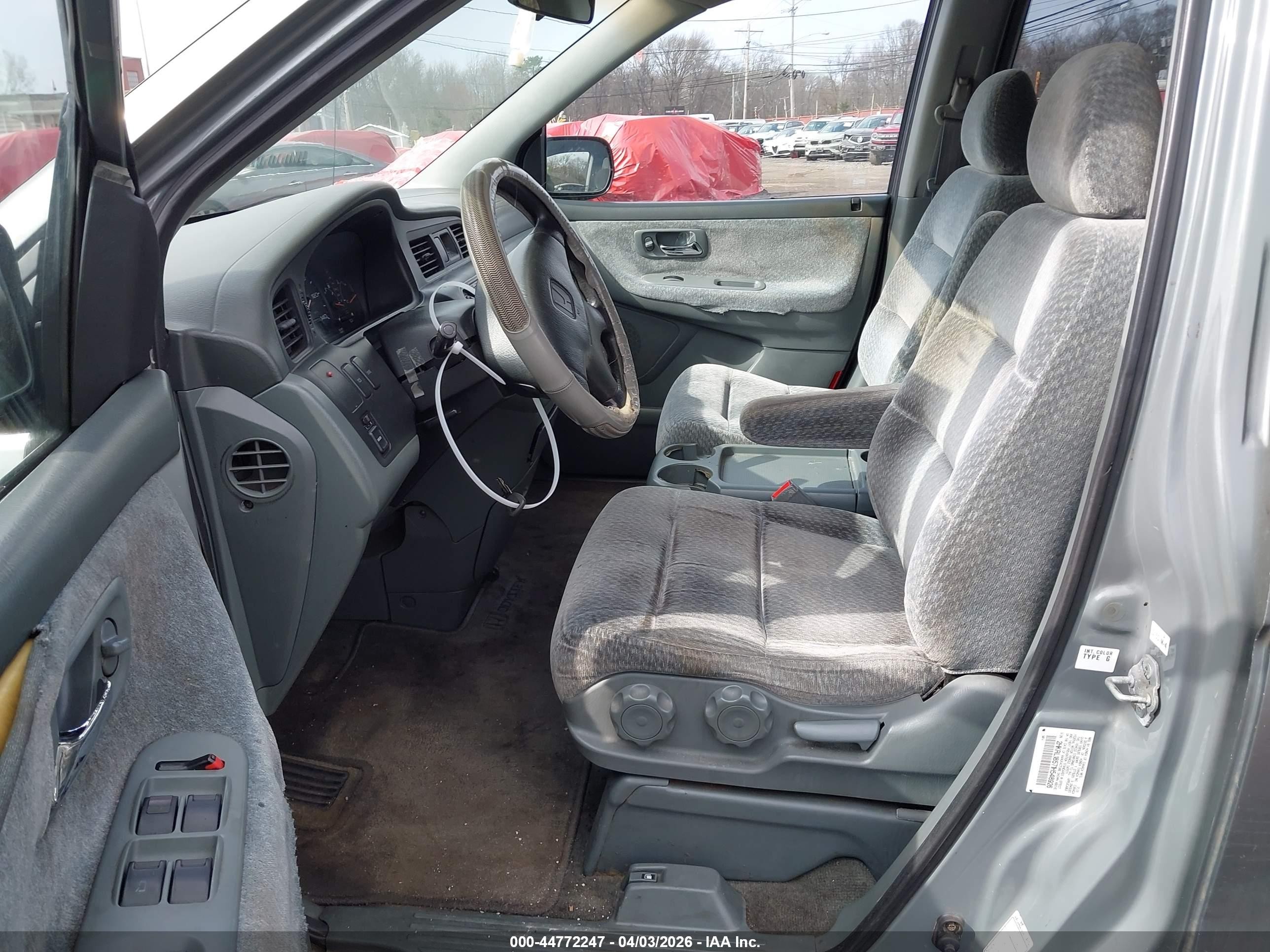 2001 Honda Odyssey Lx Gray vin: 2HKRL18571H548926