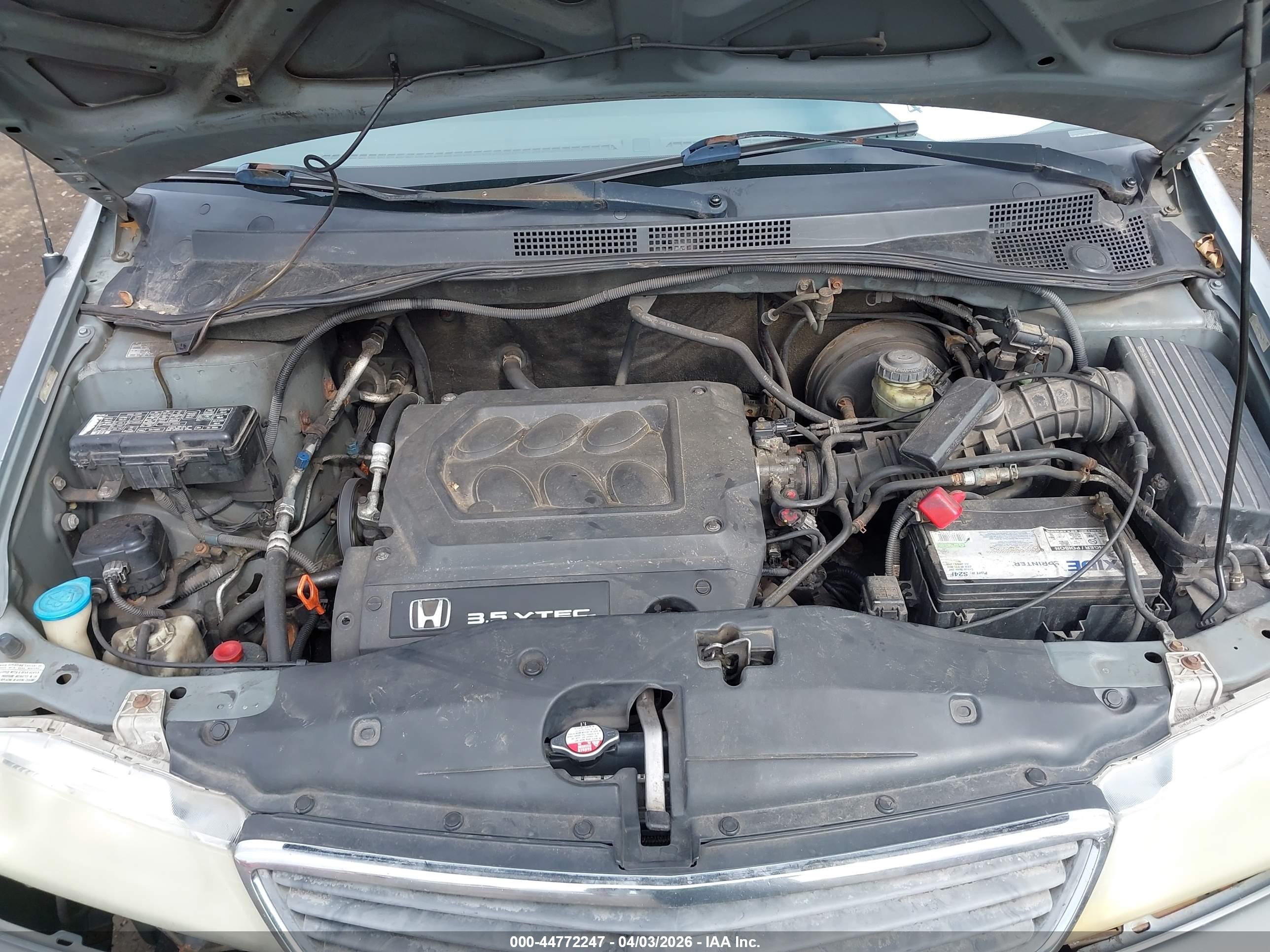 2001 Honda Odyssey Lx Gray vin: 2HKRL18571H548926