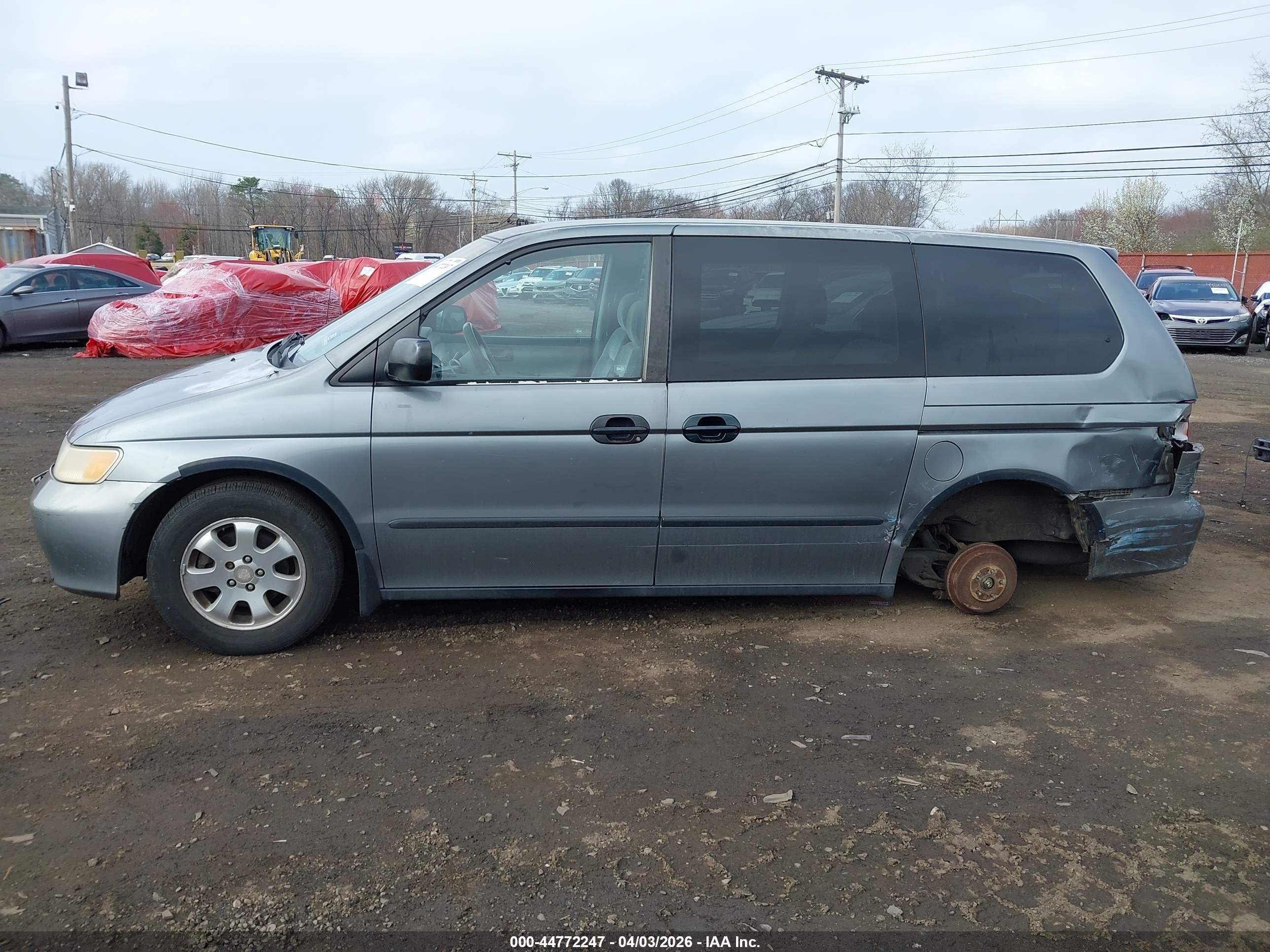 2001 Honda Odyssey Lx Gray vin: 2HKRL18571H548926