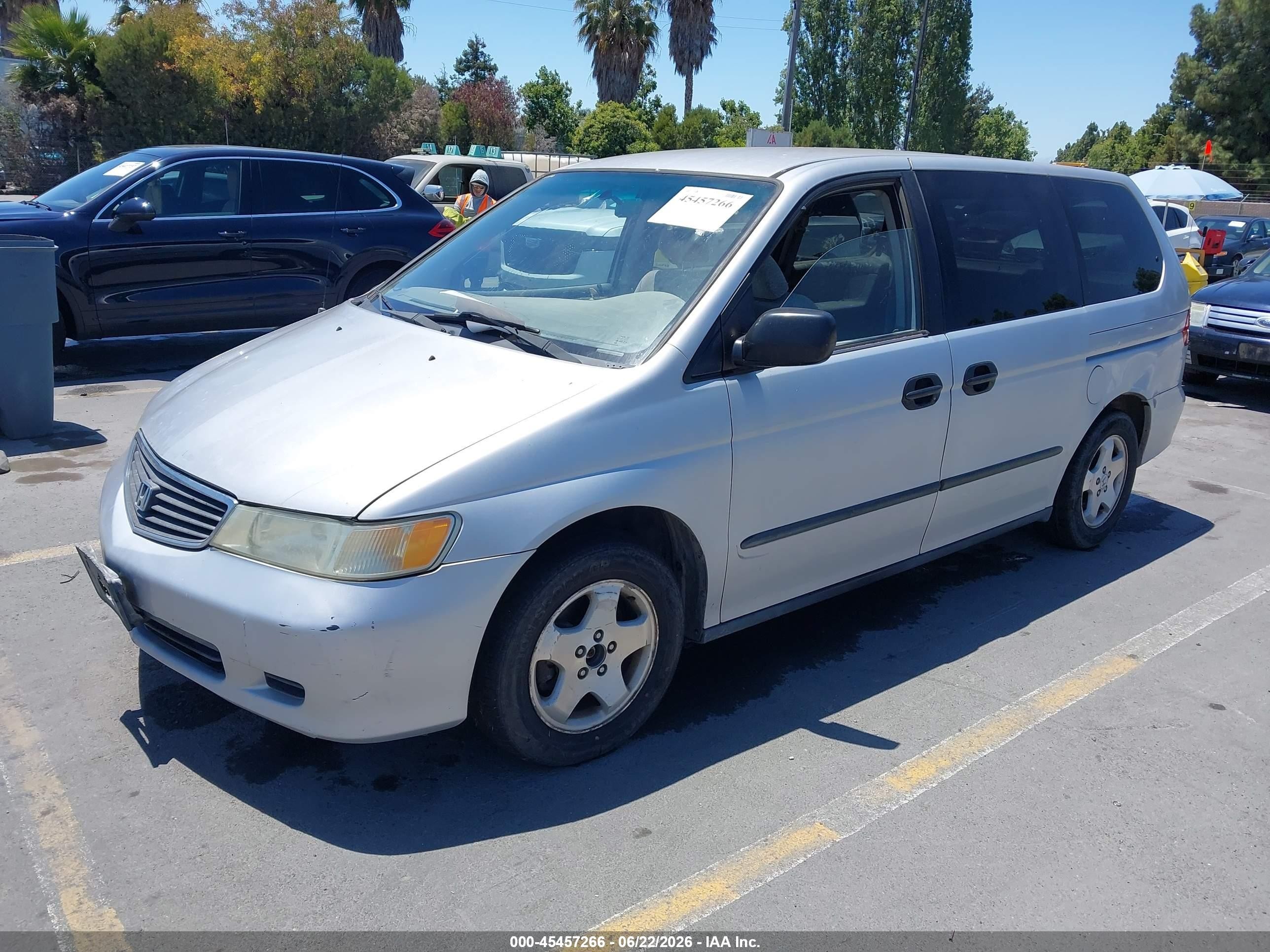 2001 Honda Odyssey Lx Silver vin: 2HKRL18571H572076