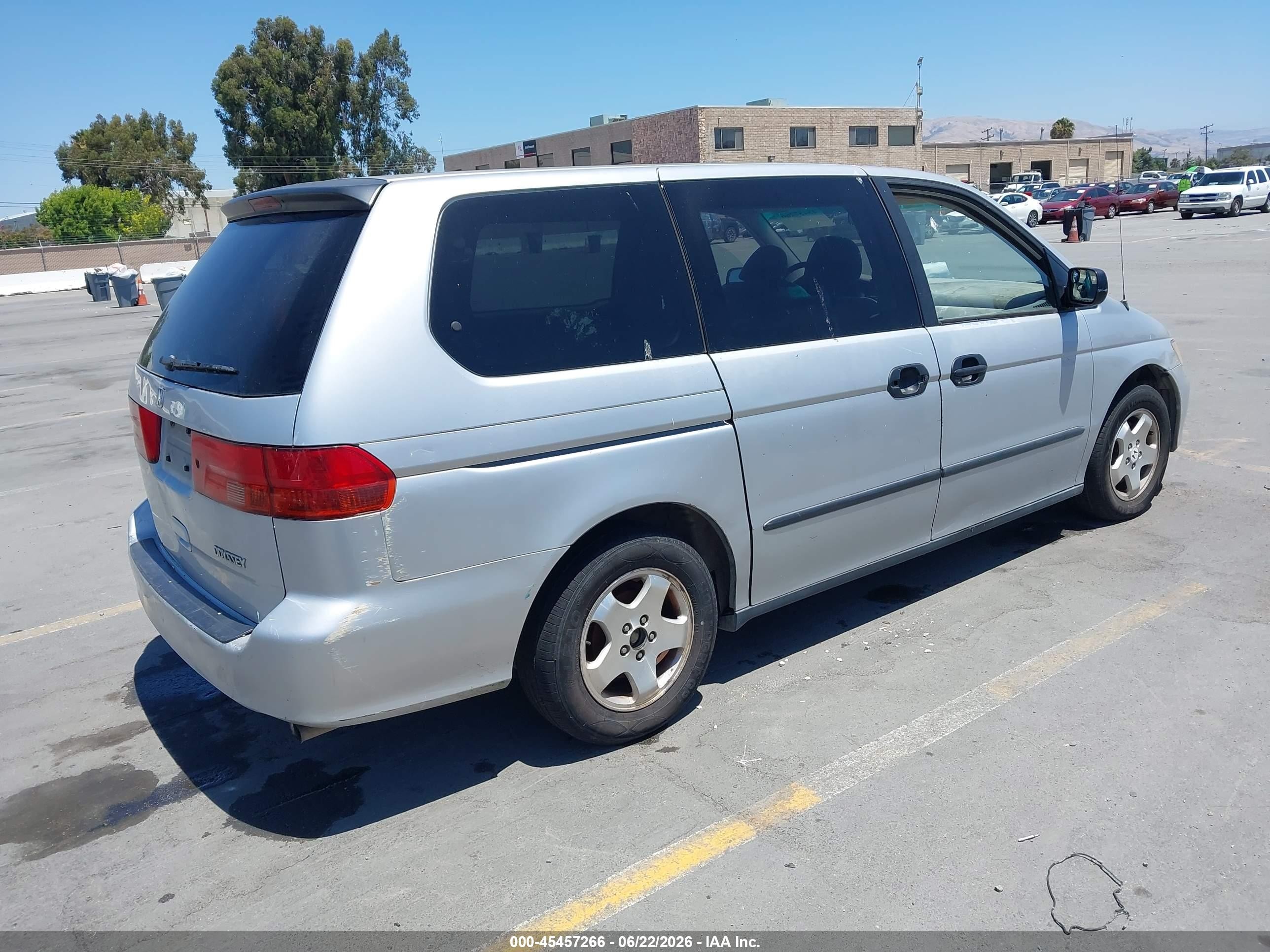 2001 Honda Odyssey Lx Silver vin: 2HKRL18571H572076