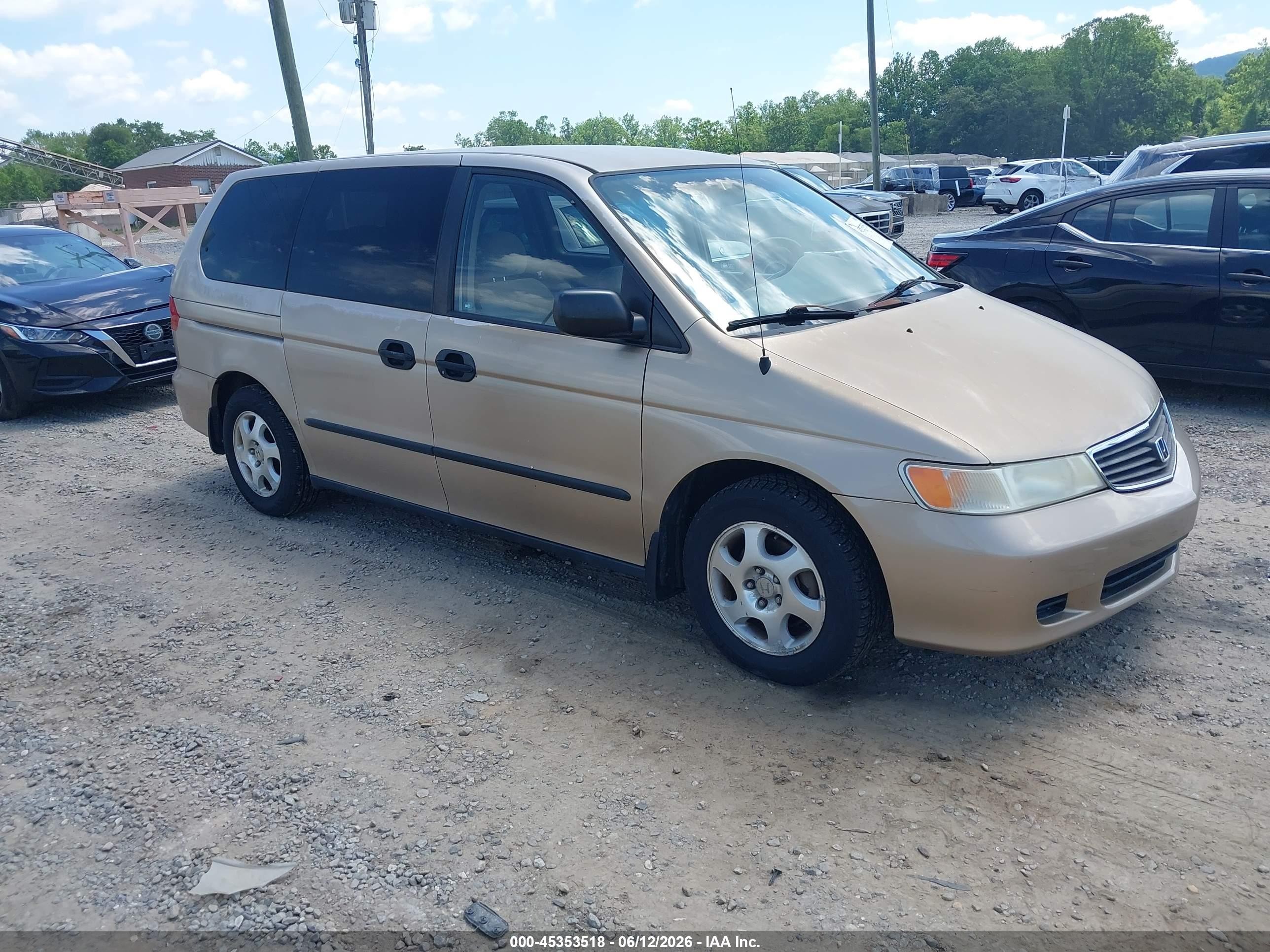 2001 Honda Odyssey Lx Gold vin: 2HKRL18591H544554