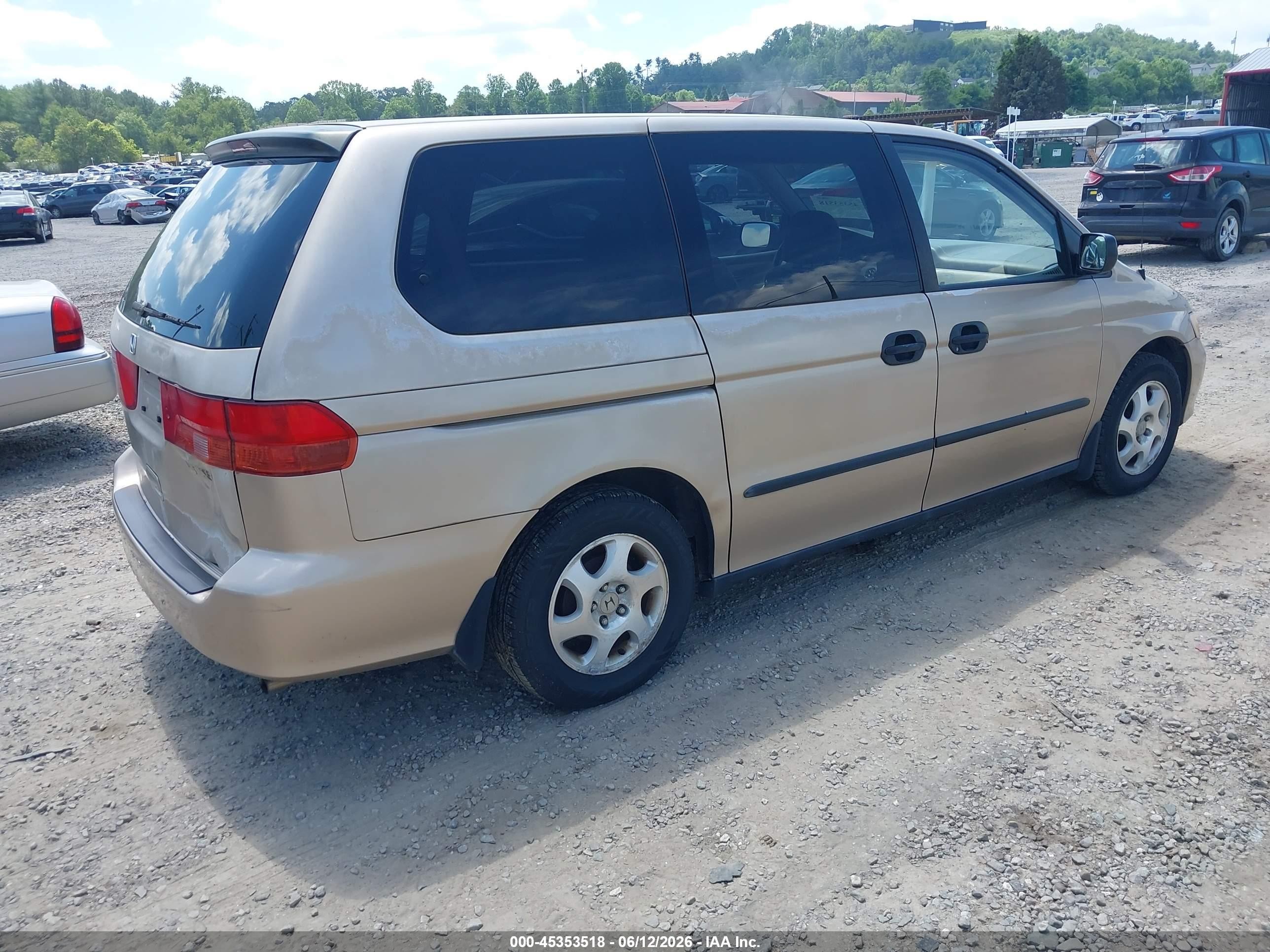 2001 Honda Odyssey Lx Gold vin: 2HKRL18591H544554
