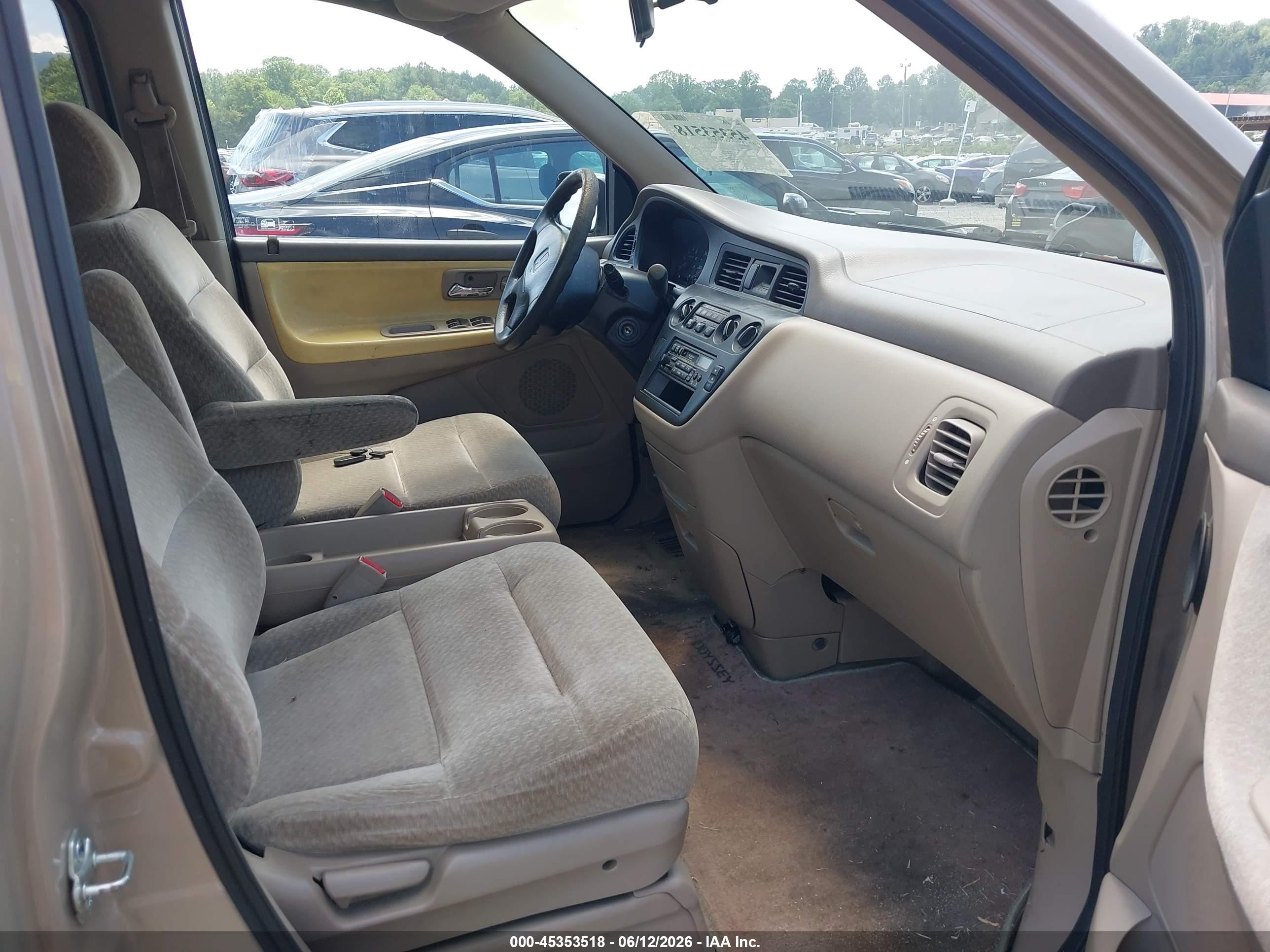2001 Honda Odyssey Lx Gold vin: 2HKRL18591H544554