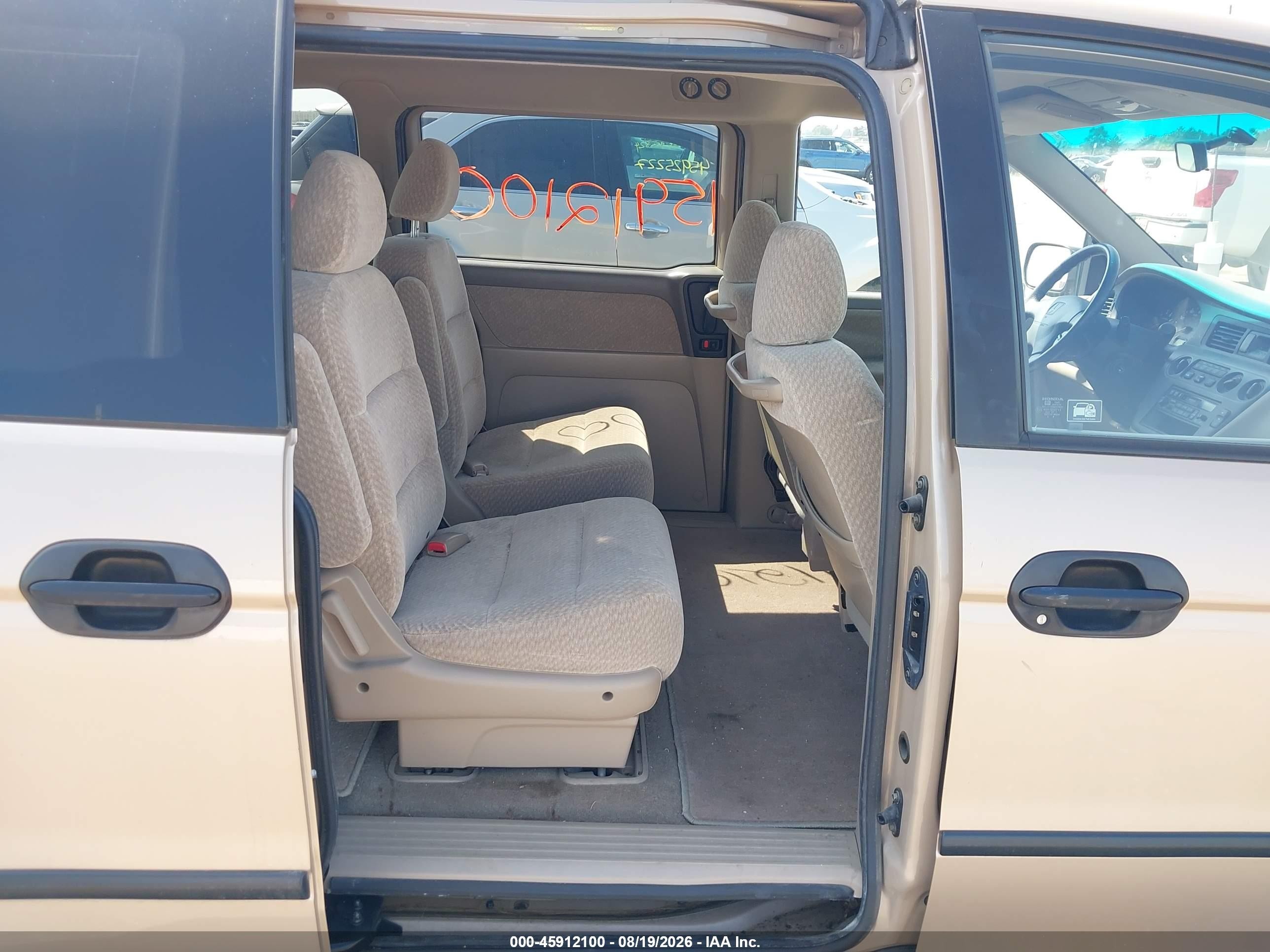 2001 Honda Odyssey Lx Gold vin: 2HKRL18591H596735