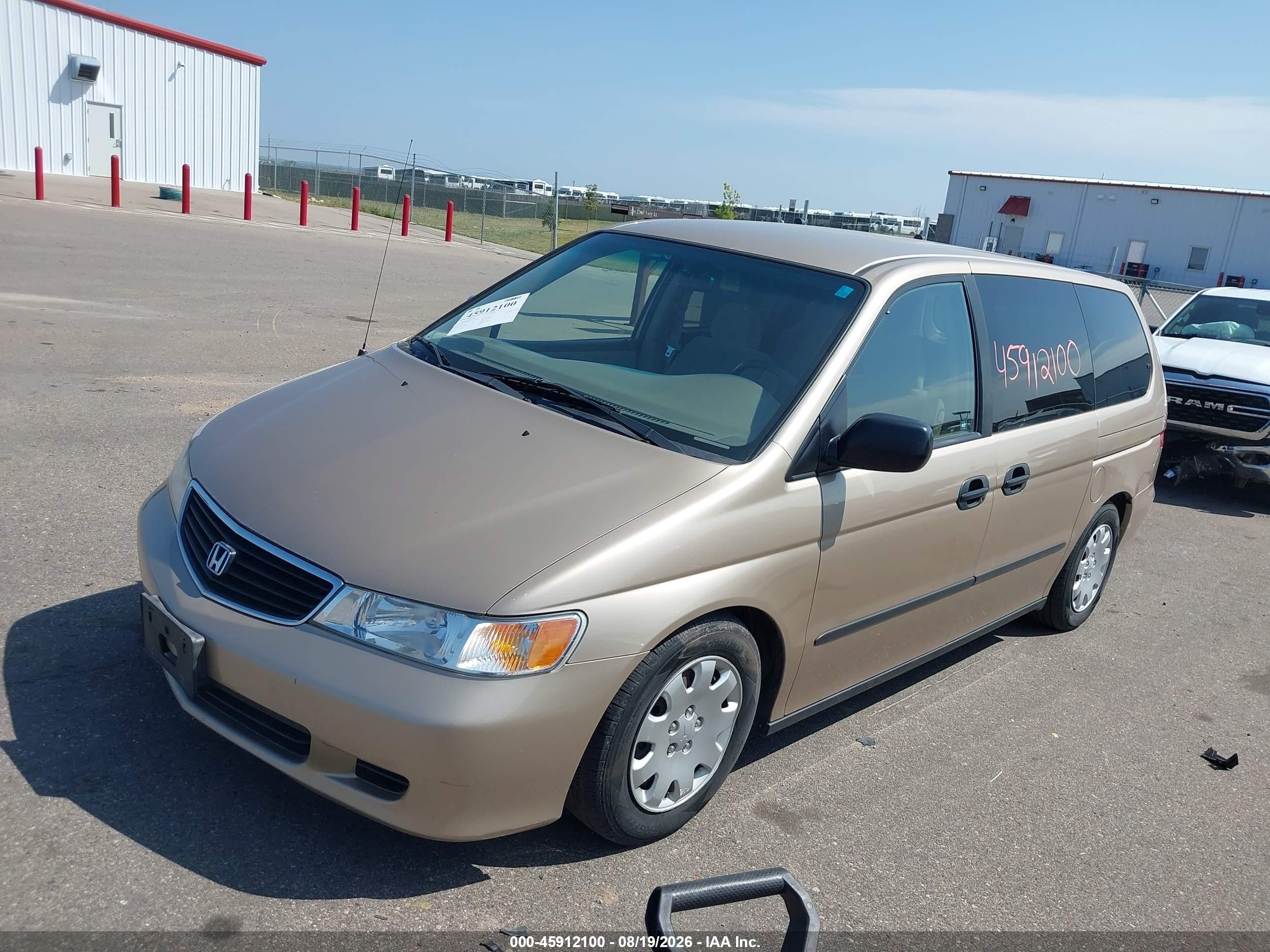 2001 Honda Odyssey Lx Gold vin: 2HKRL18591H596735